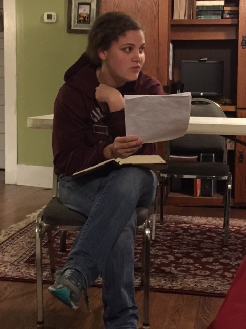 Ashley, a WWG missionary, teaching.