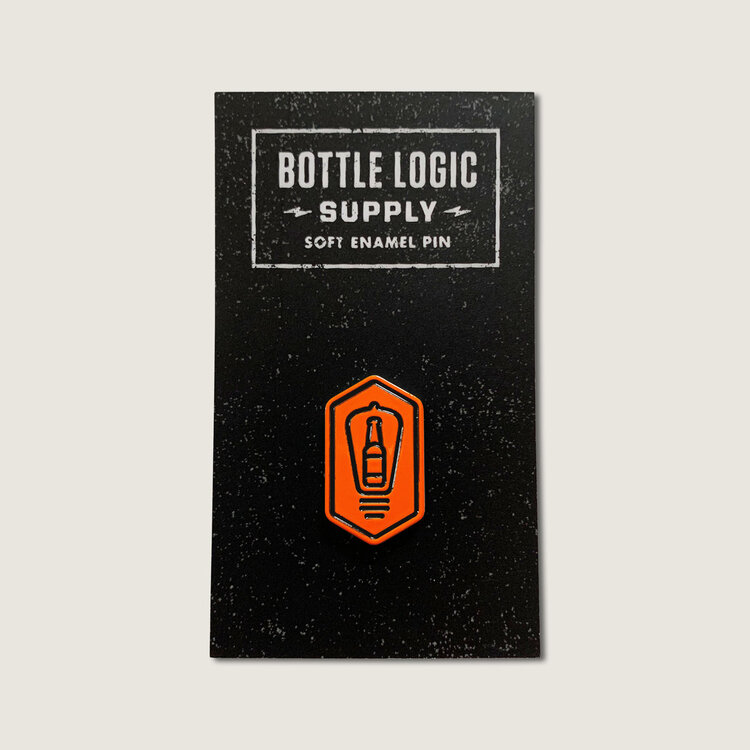 Beer Bulb Enamel Pin (Orange) — Bottle Logic Brewing