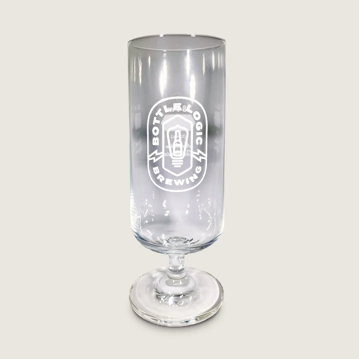 Footed Pilsner Glass — Bottle Logic Brewing