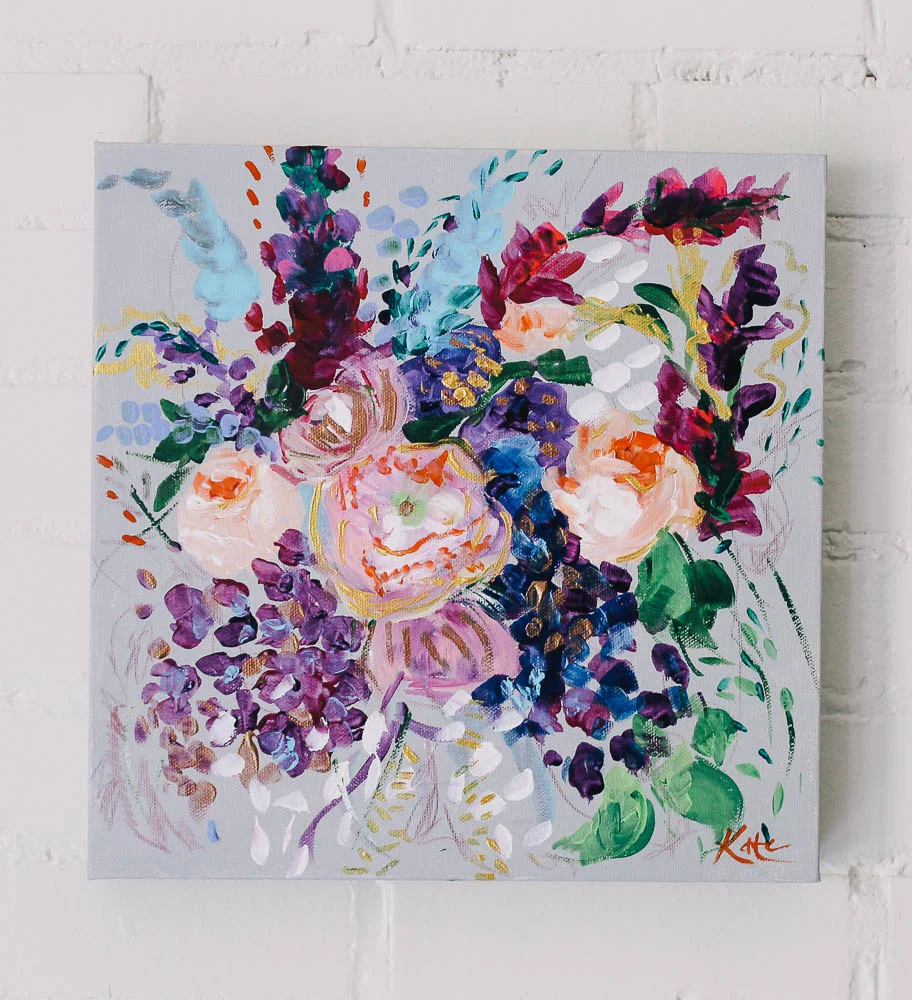 Purple Garden | 12" x 12" | SOLD