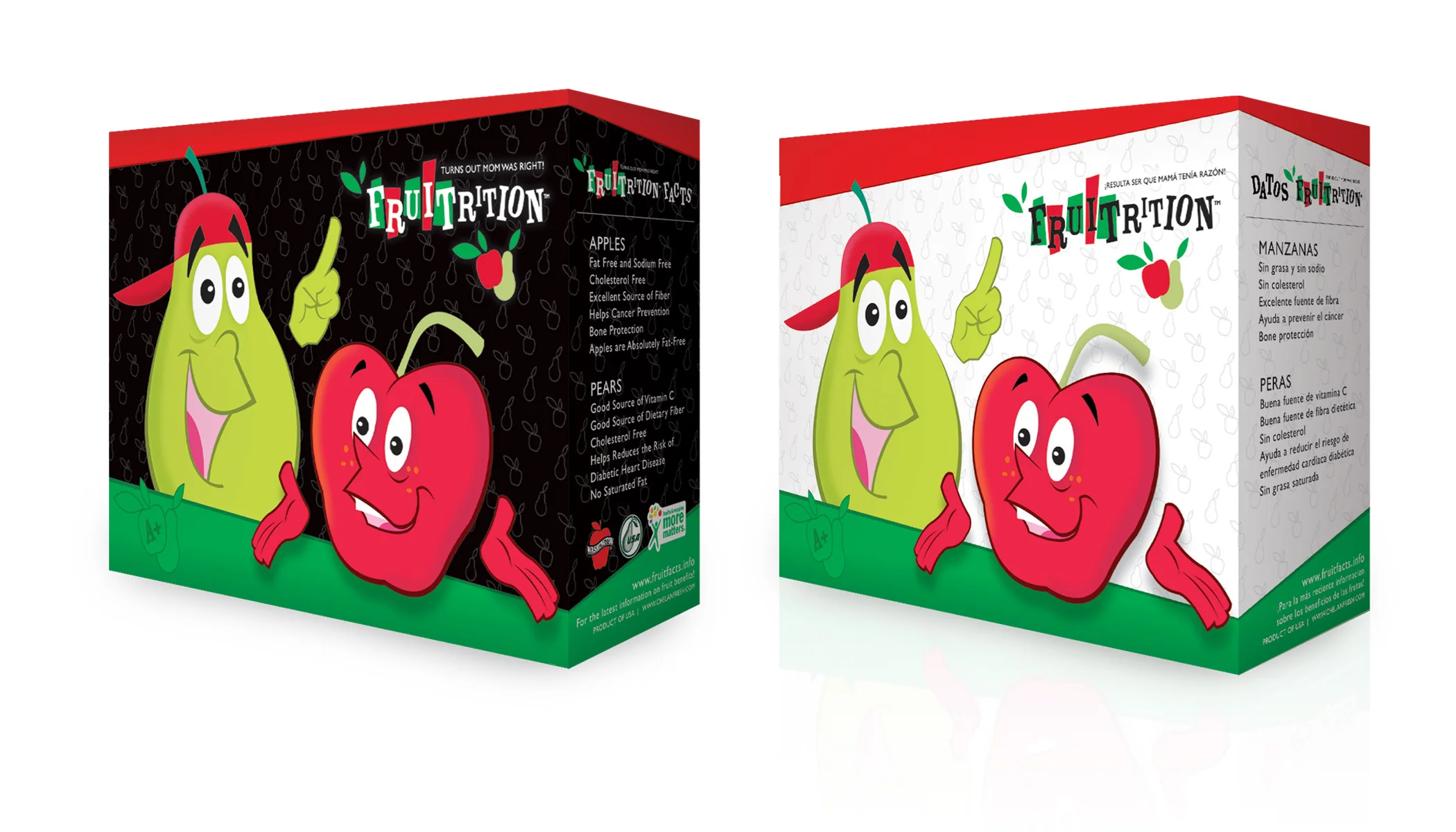 Four box bin, side 1 and side 2