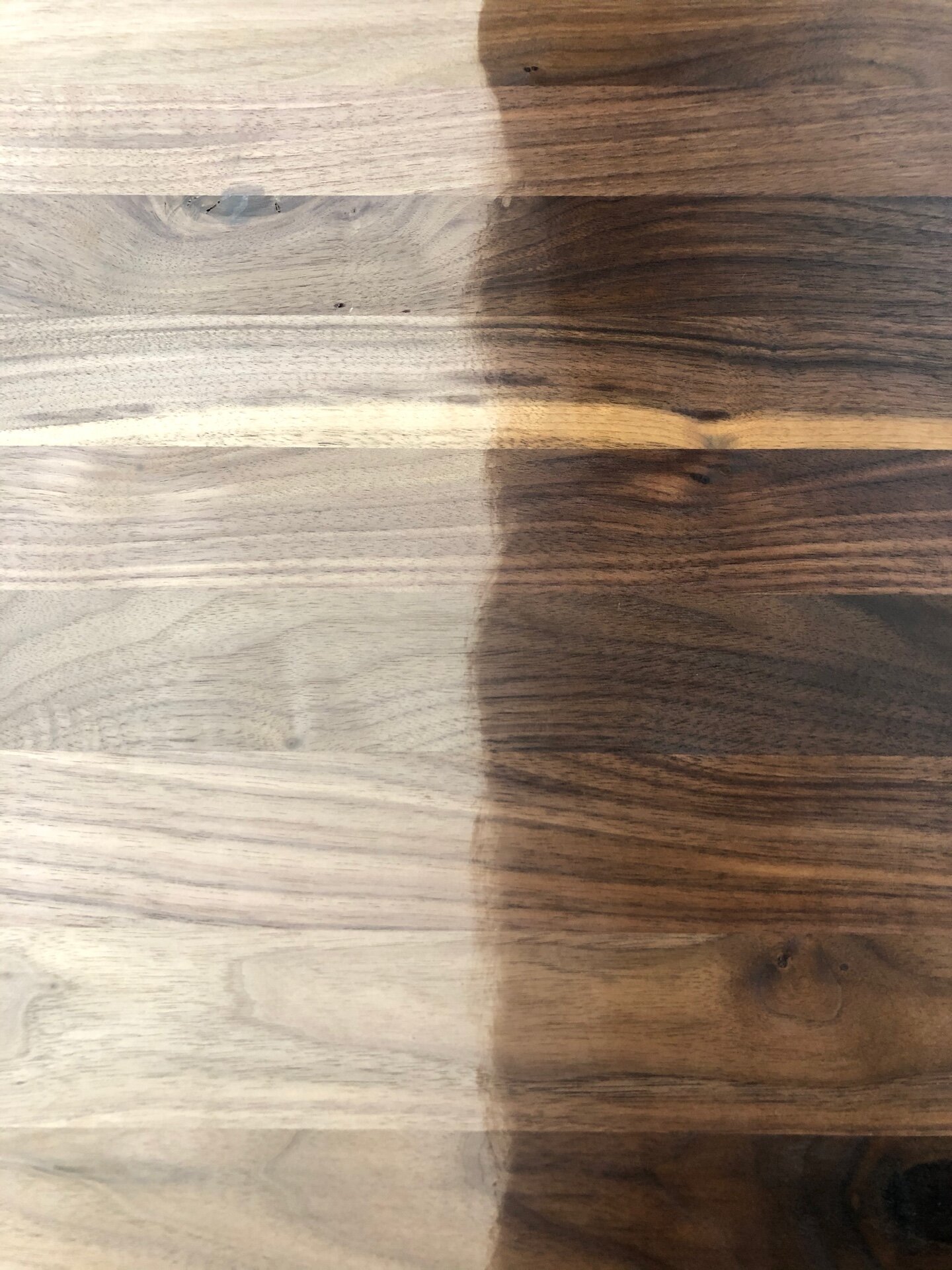 Raw walnut vs Rubio Monocoat Pure