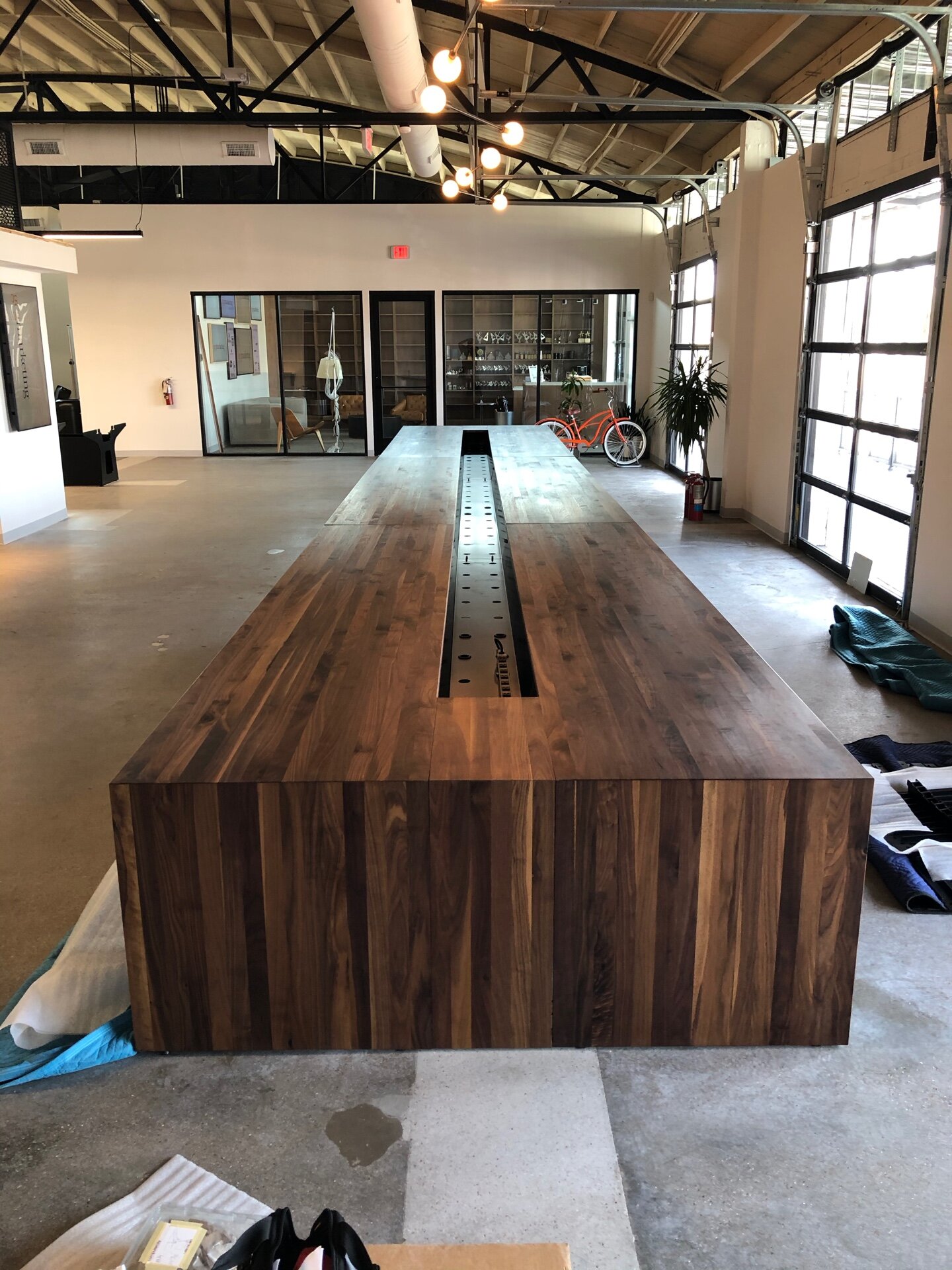 First 36' table tops installed