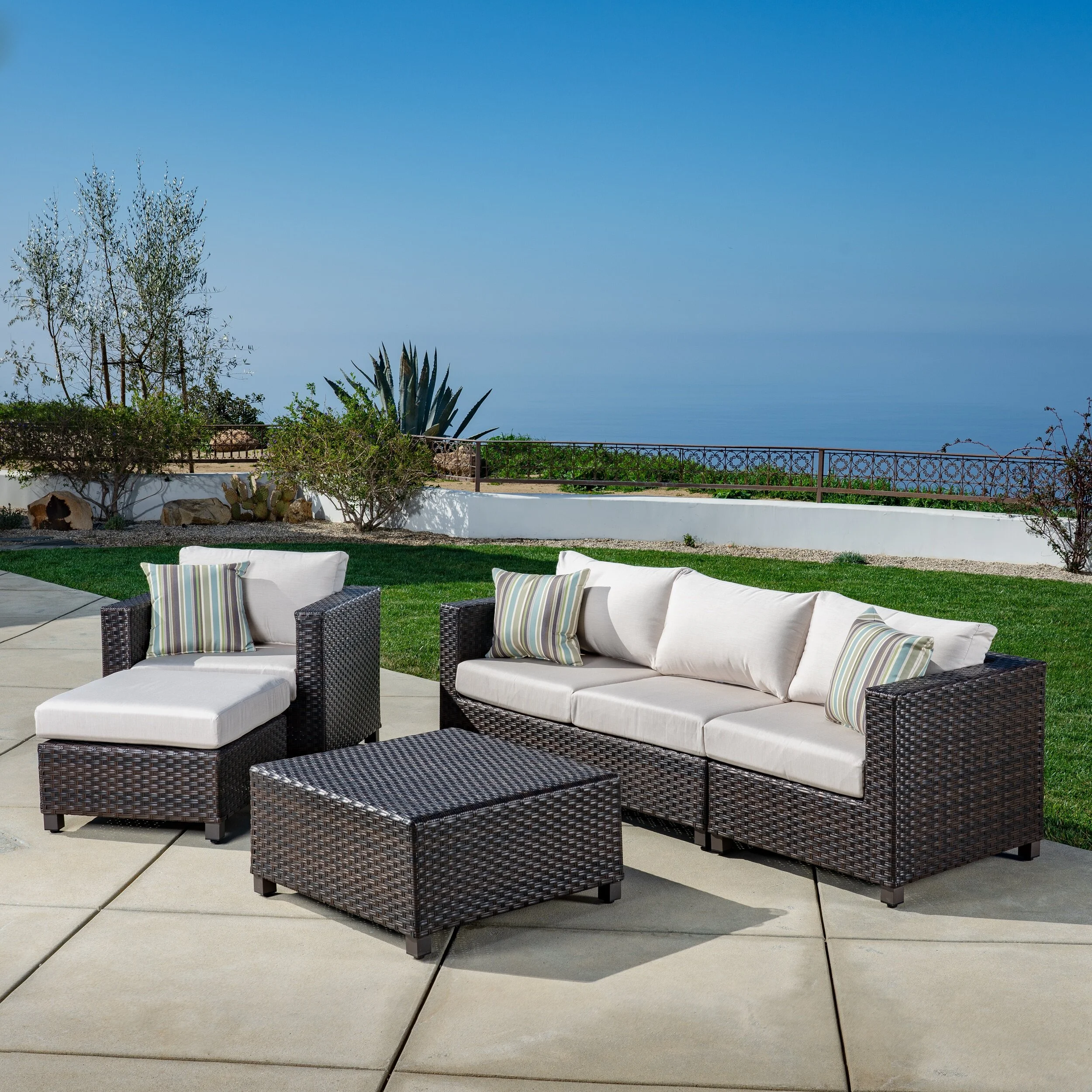 Naples 5 Piece Deep Seating Ae Outdoor