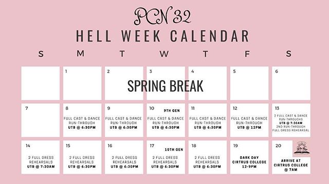 2 more days until hell weeks start!
~
Be sure to check out this calendar Kaibigan.