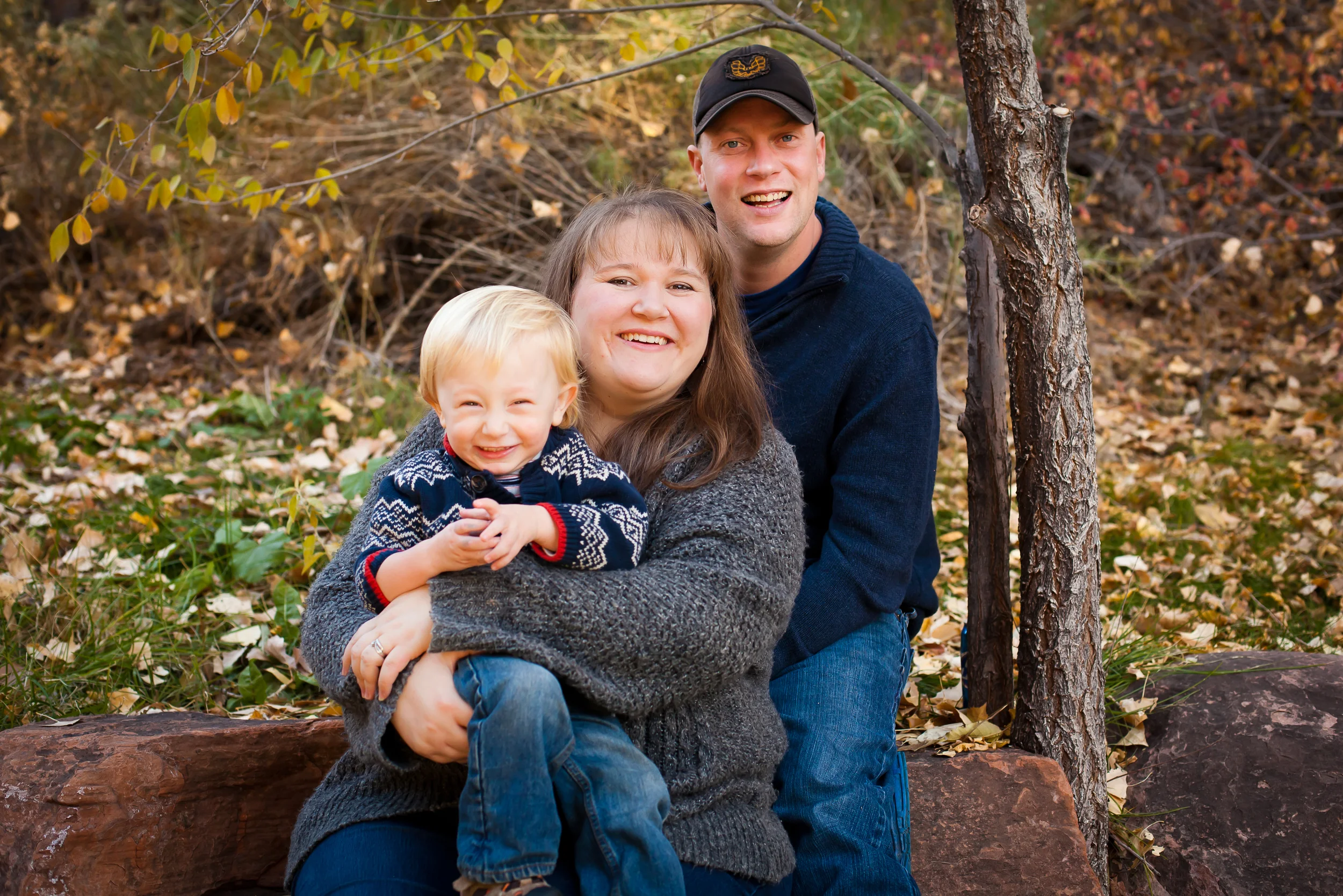 Mallory with her husband George and the Wild Squirrel.