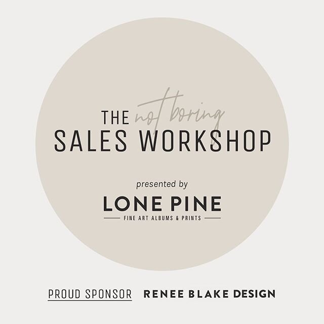 I&rsquo;m so excited to be sponsoring @lonepinealbums awesome new workshop &lsquo;The [Not Boring] Sales Workshop,' [#TNBSW] made for creatives just like you. 
They aim to help you learn to sell authentically, in a way that doesn&rsquo;t feel ick, or
