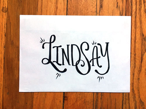 Lindsay | Lettering