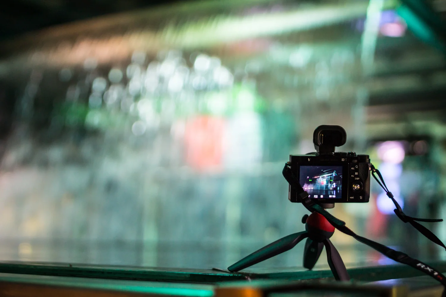 The Pixi helping me achieve a long exposure shot at the Guinness Storehouse. Picture by Benny.