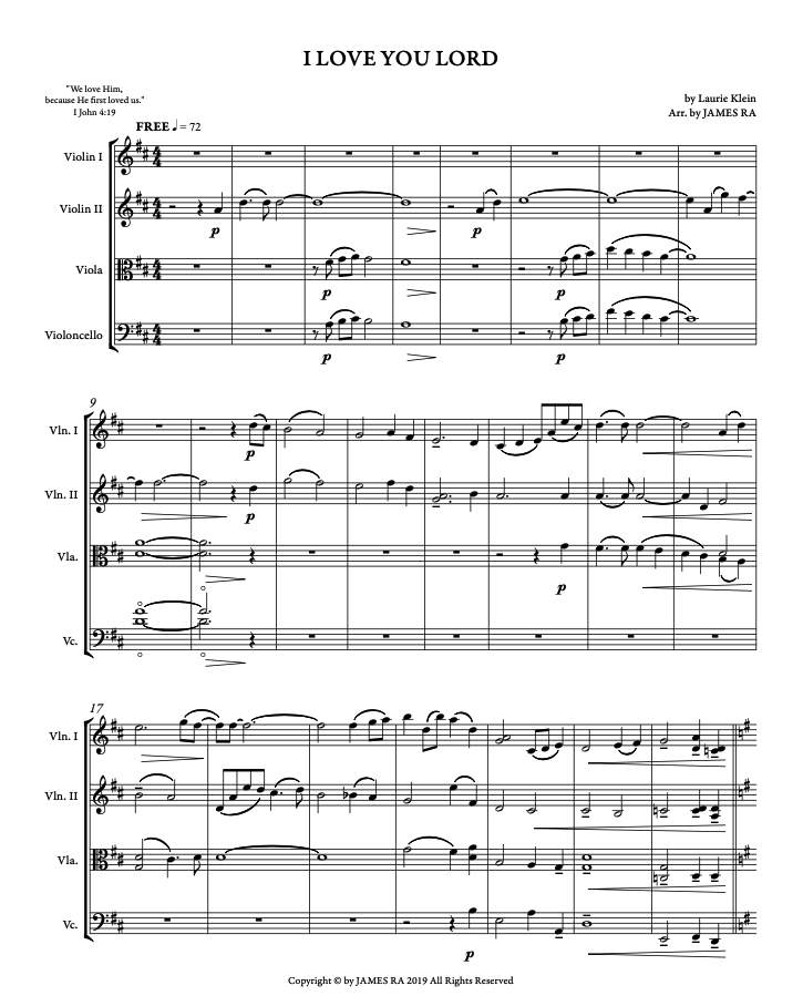 사랑해요 / I Love You Lord