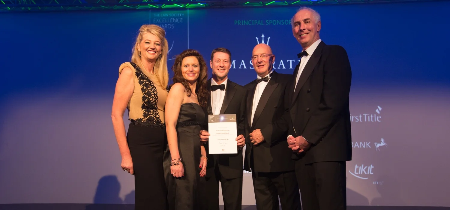 Blackhurst Budd Highly Commended at The Law Society Excellence Awards
