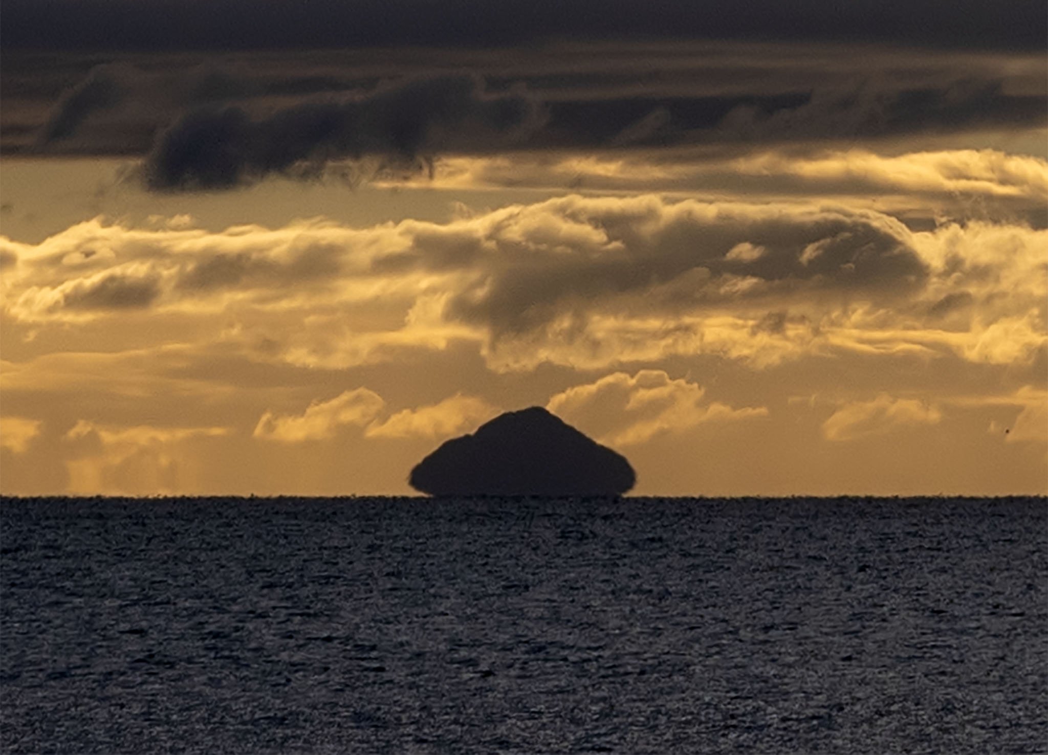 Ailsa Craig: viewing an optical effect over the Firth of Clyde