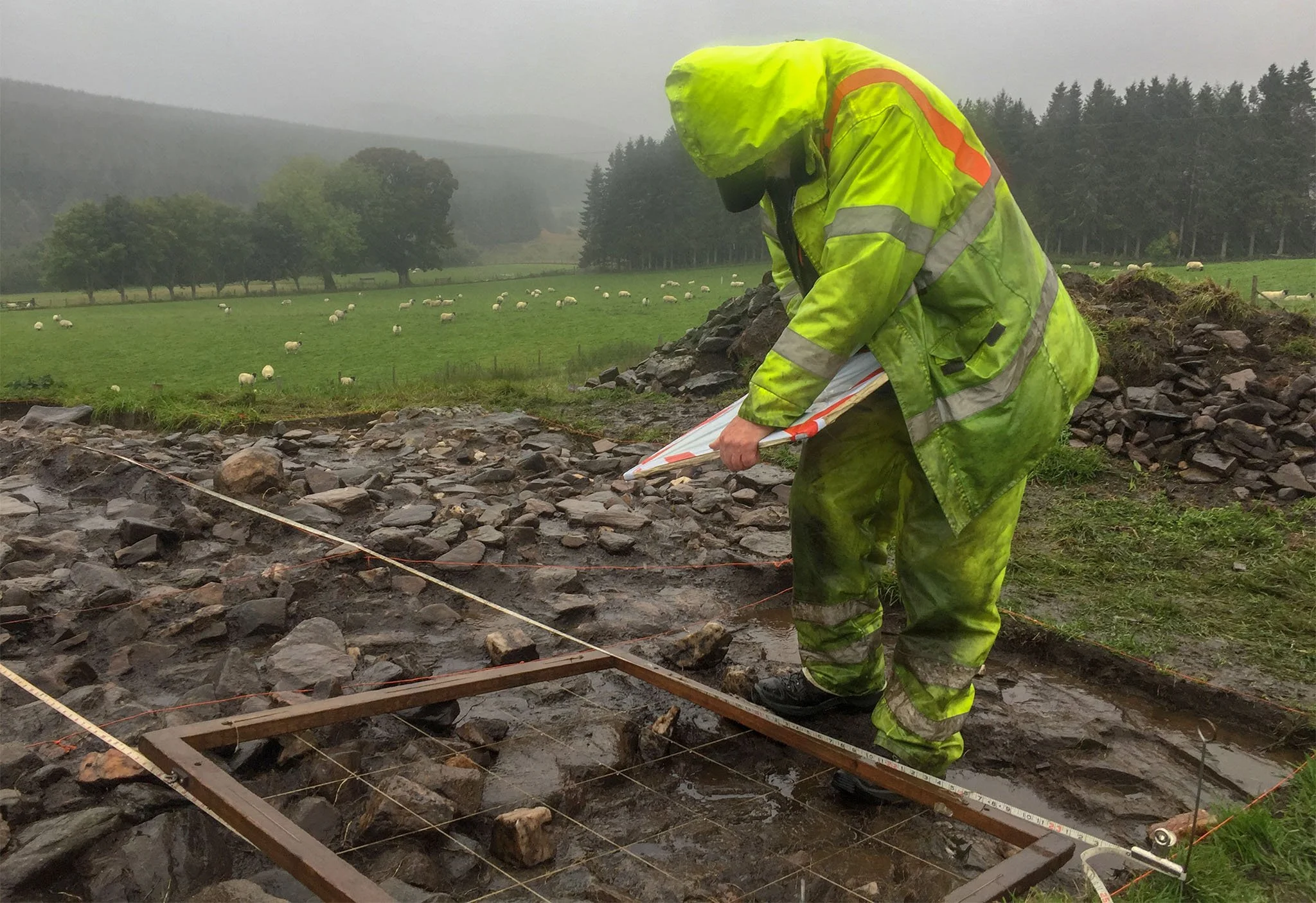 Excavating rock art in Strath Tay day 10: We abandon site in the teeth of Storm Ali