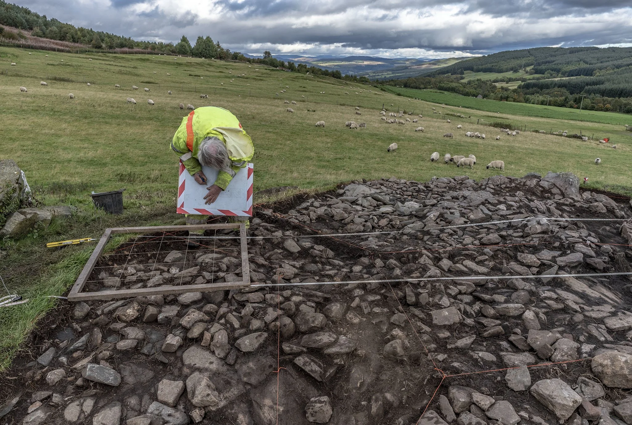 Excavating rock art in Strath Tay day 9: Drawing