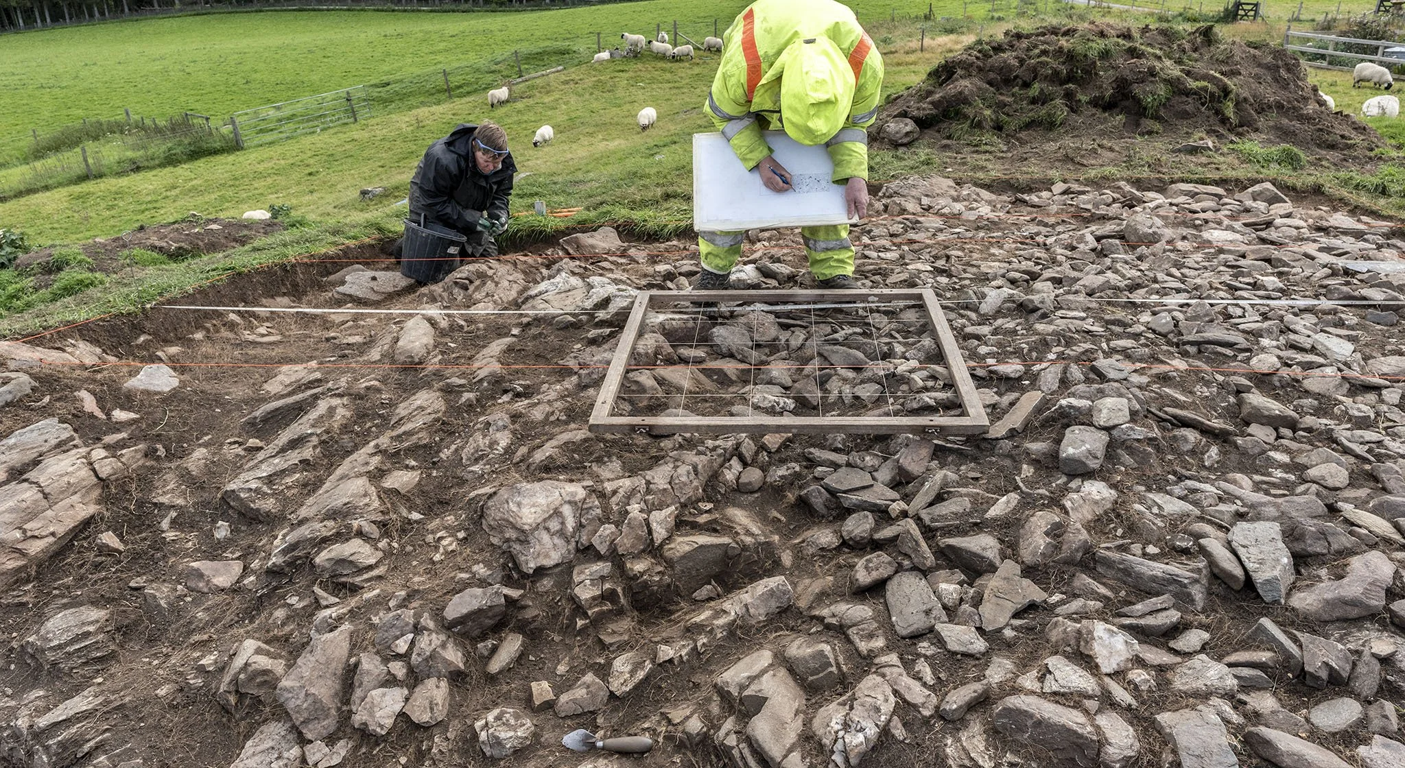 Excavating rock art in Strath Tay day 5: Survey and quartz 