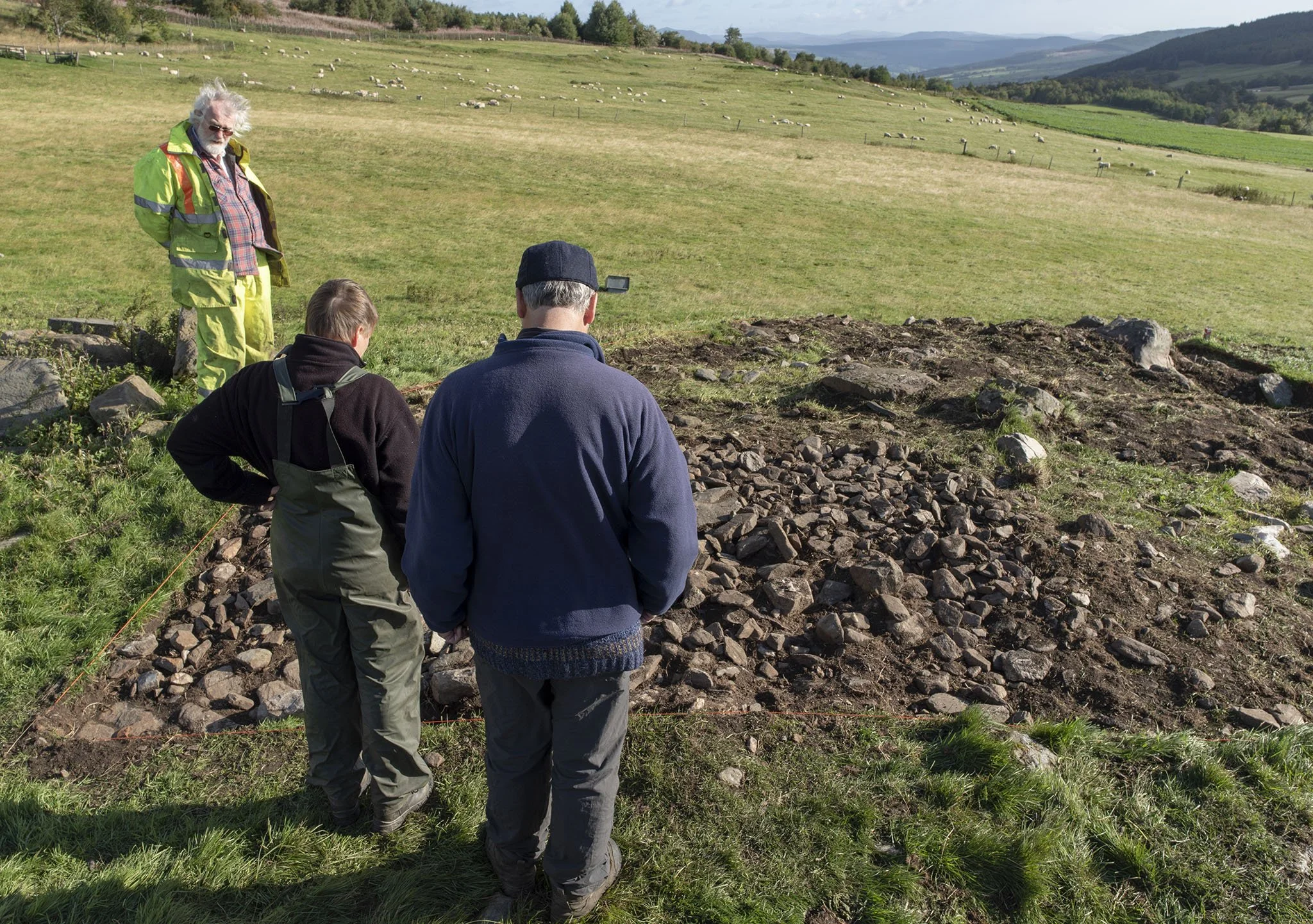 Excavating rock art in Strath Tay day 3: More cobbles and a cup mark
