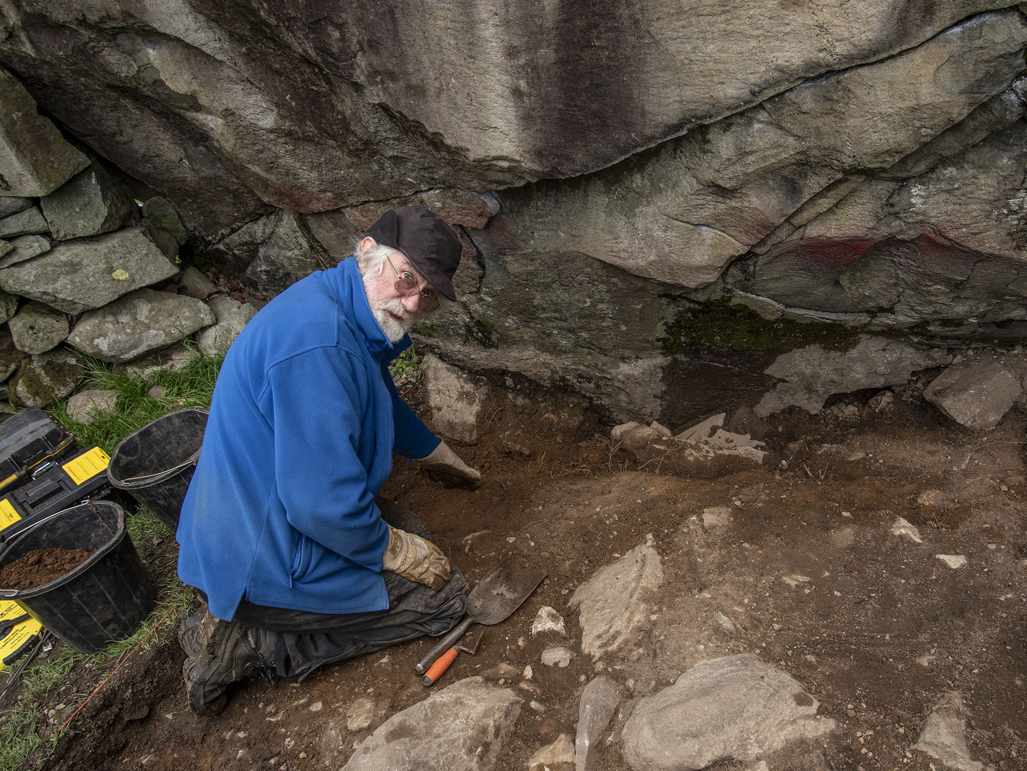 Excavations at Copt Howe day 3: Carvings are discovered