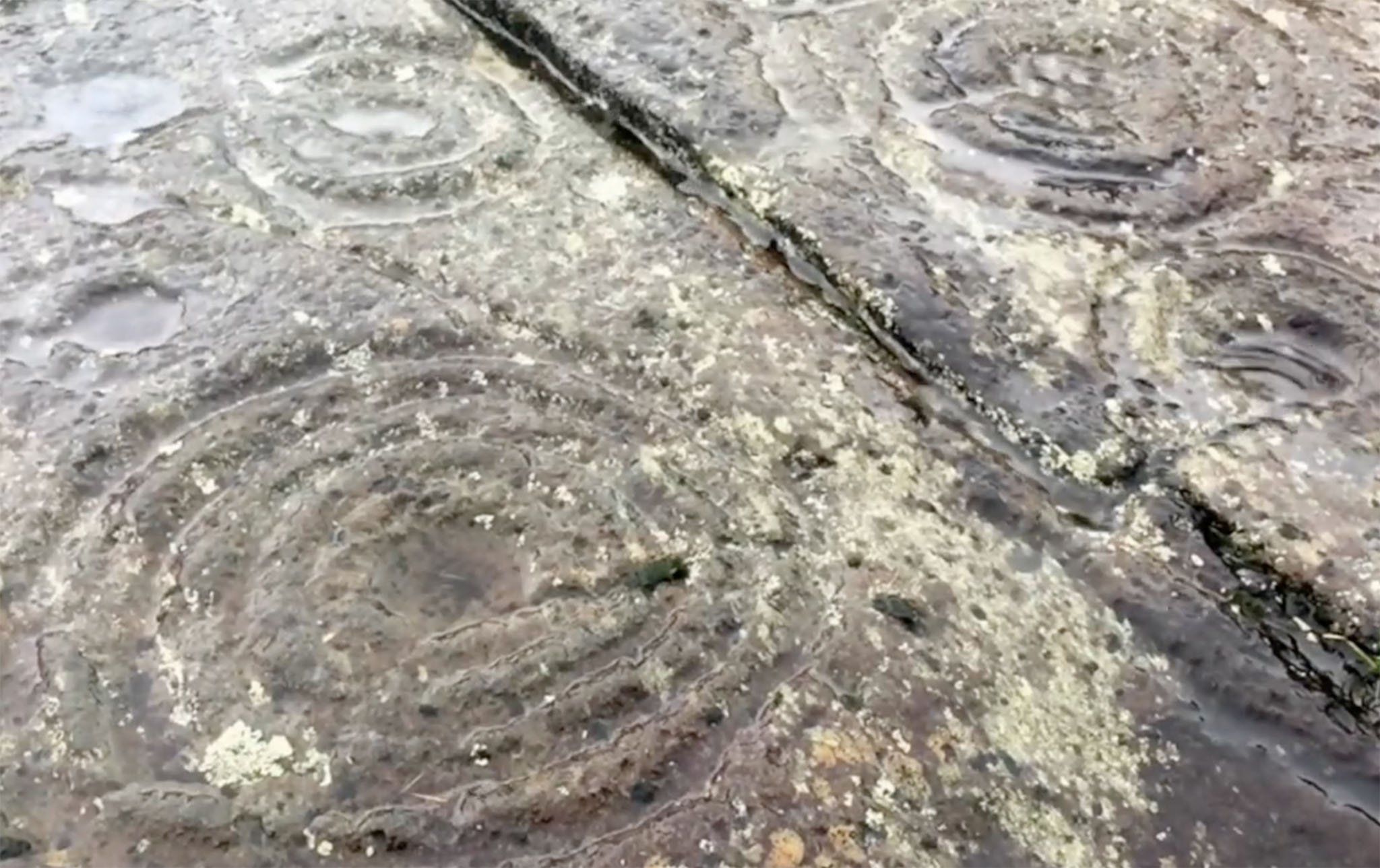 A visit to Cairnbaan rock art in the rain