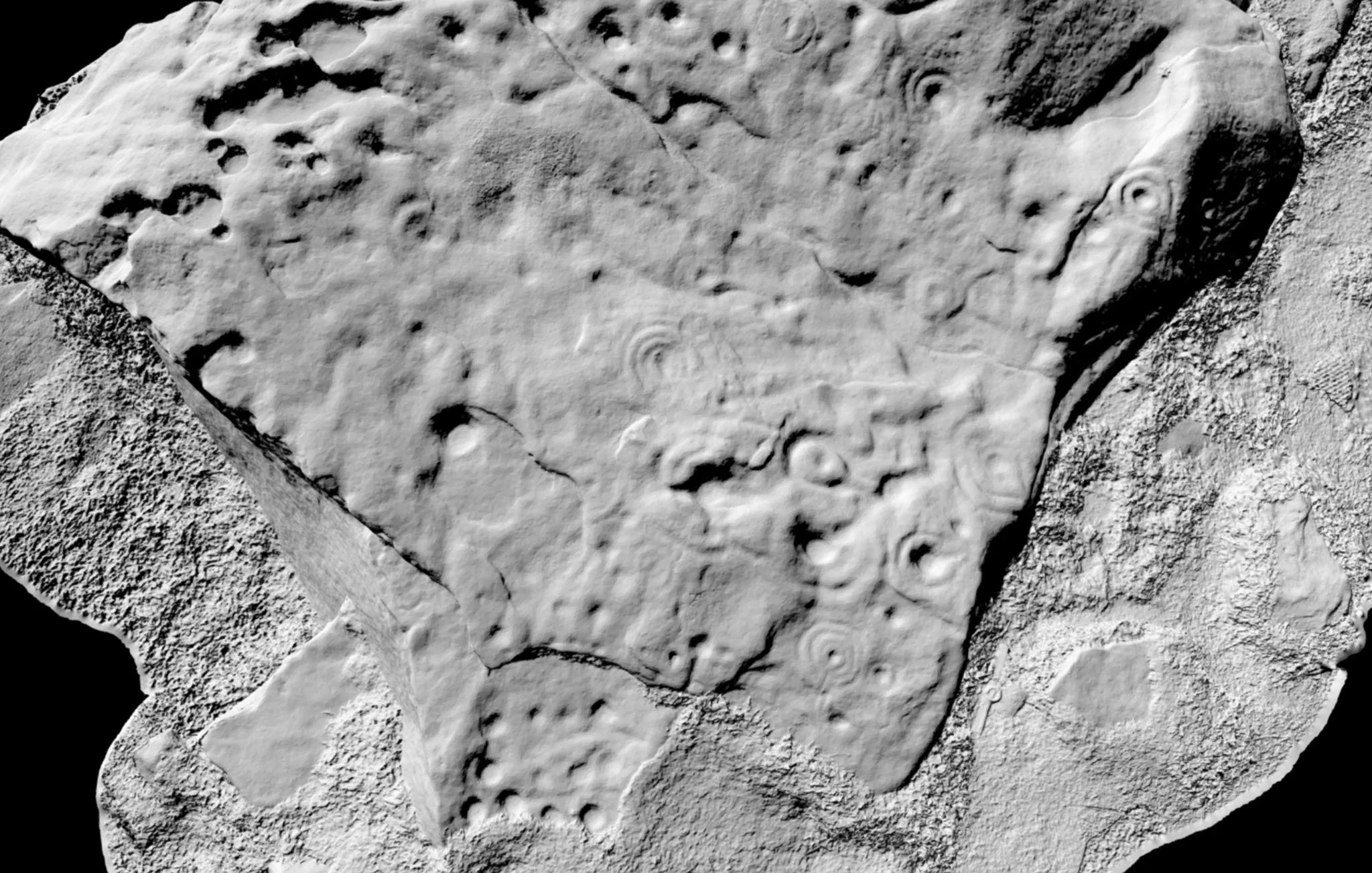 Photogrammetry of rock art sites at Lordenshaw , Northumberland
