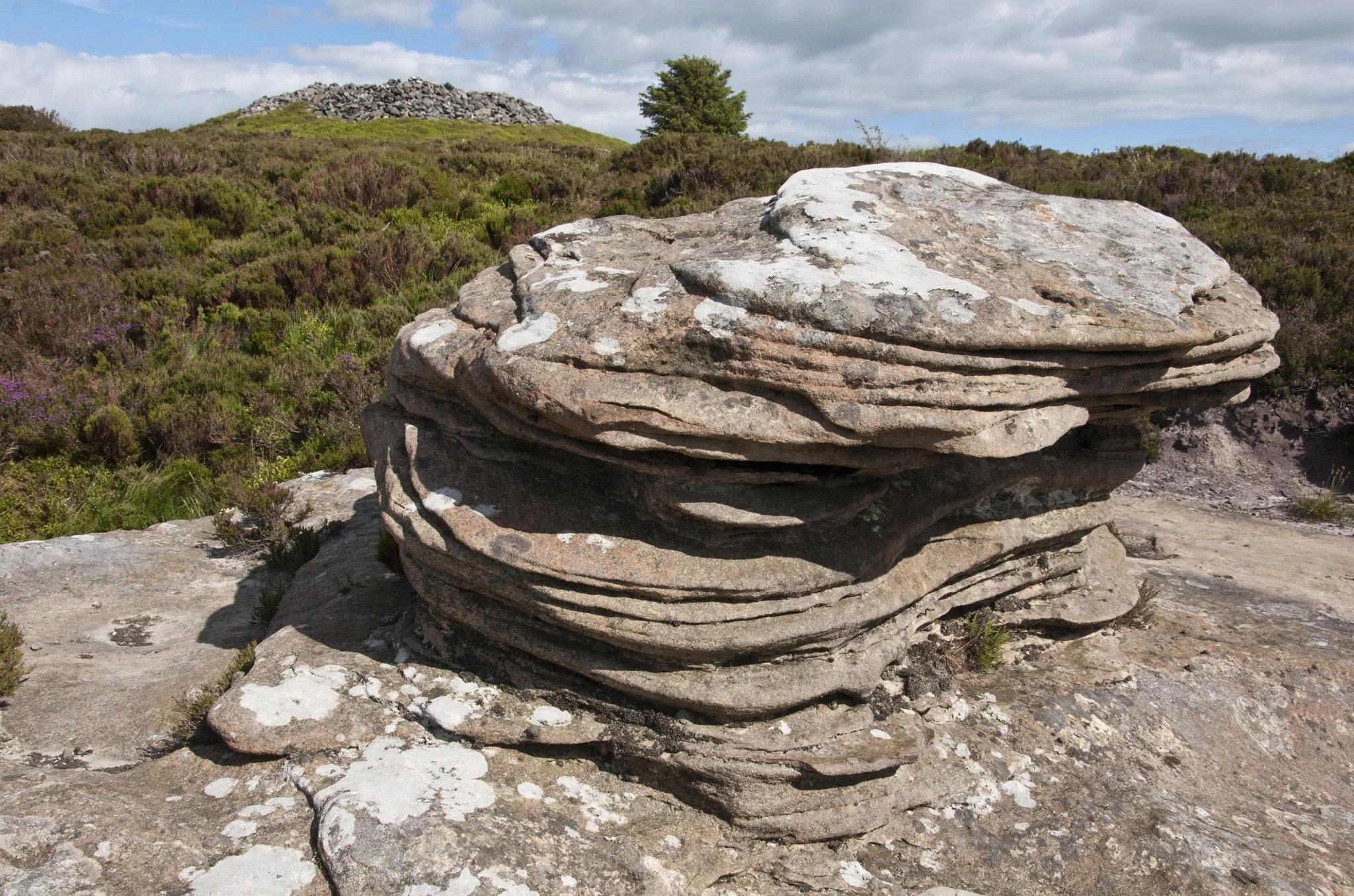 Visiting Bronze Age cairns on the Simonside Hills, Northumberland