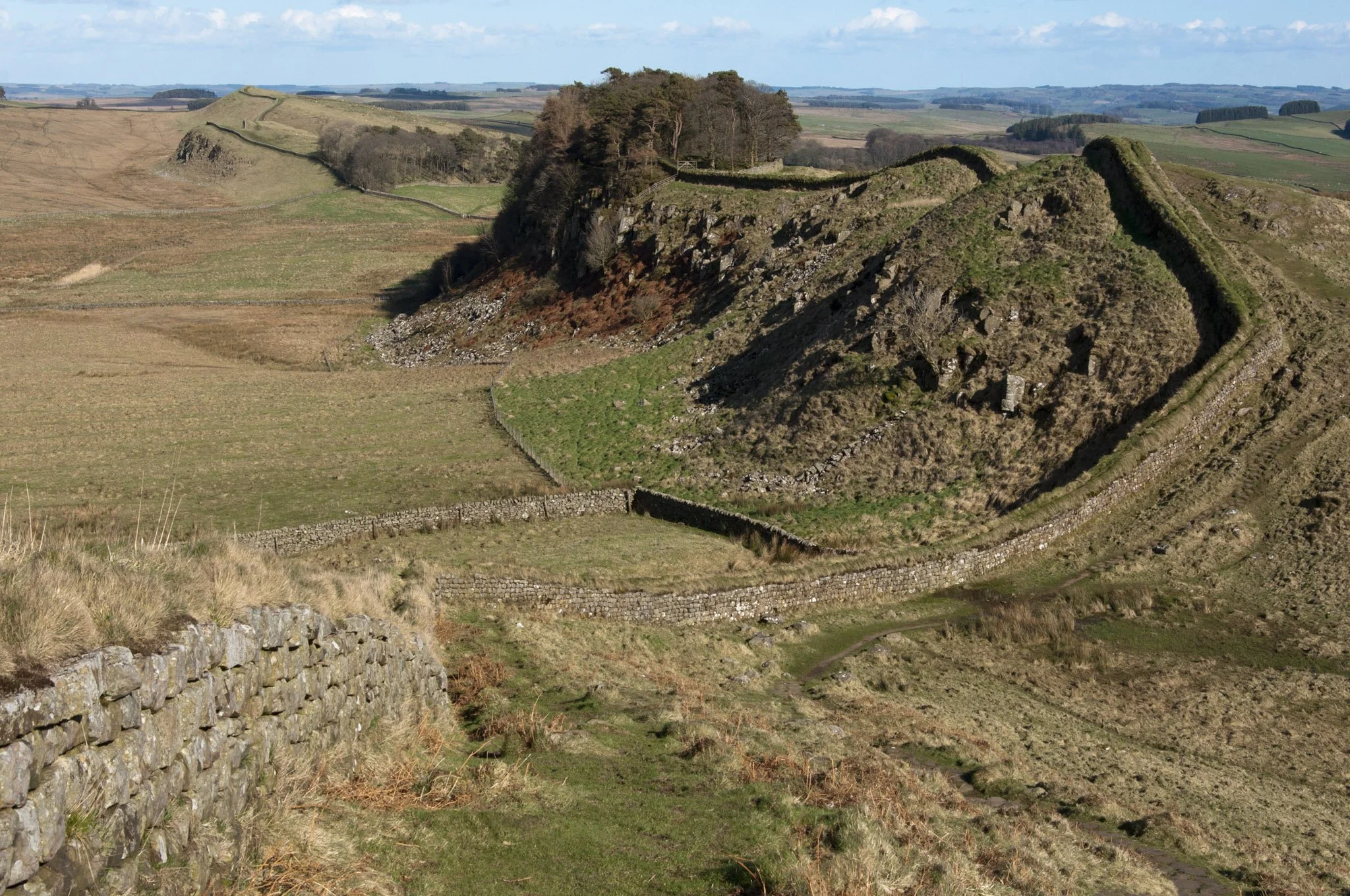 A walk along Hadrian's Wall, Northumberland