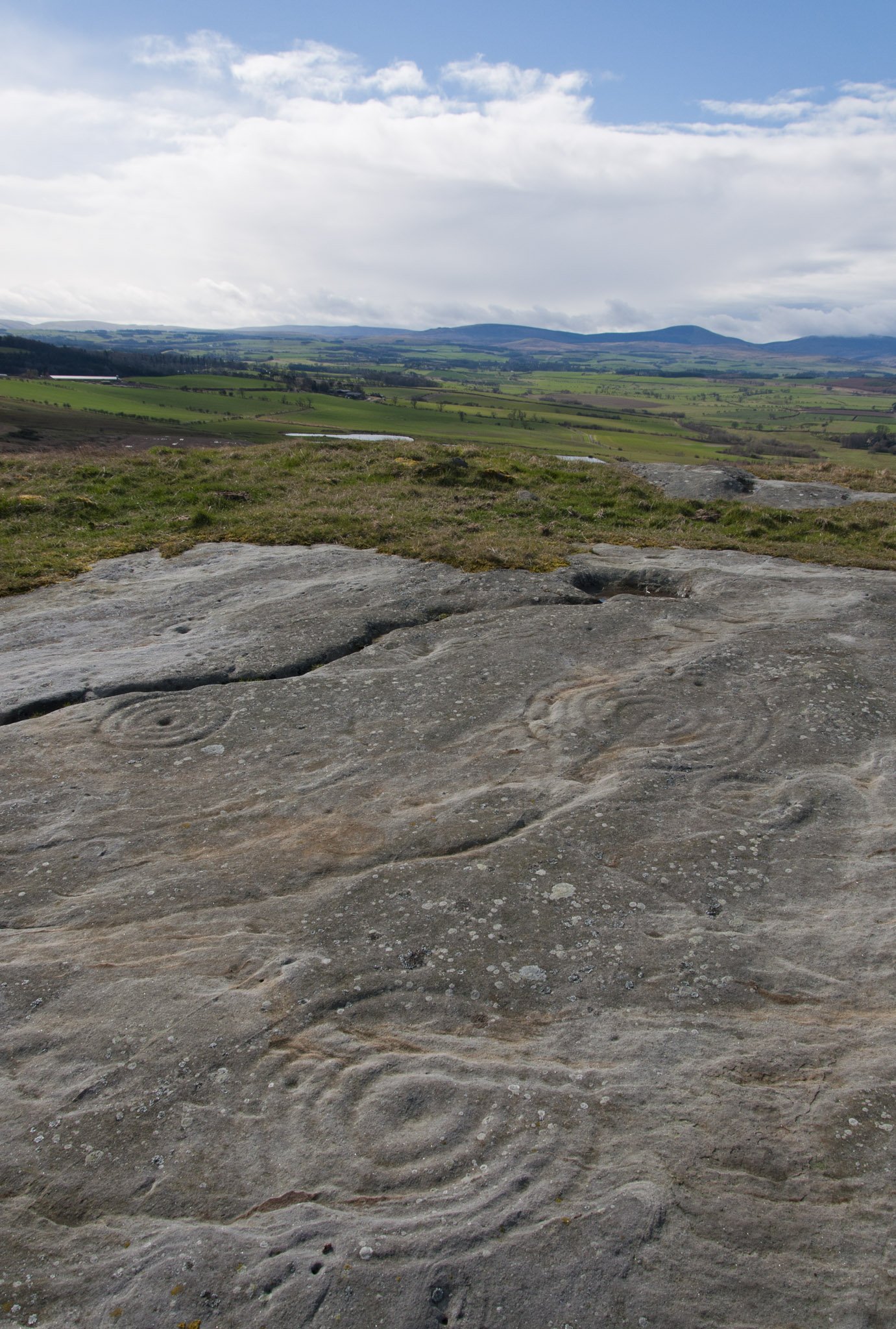 Rock art at Chatton Park Hill, Northumberland