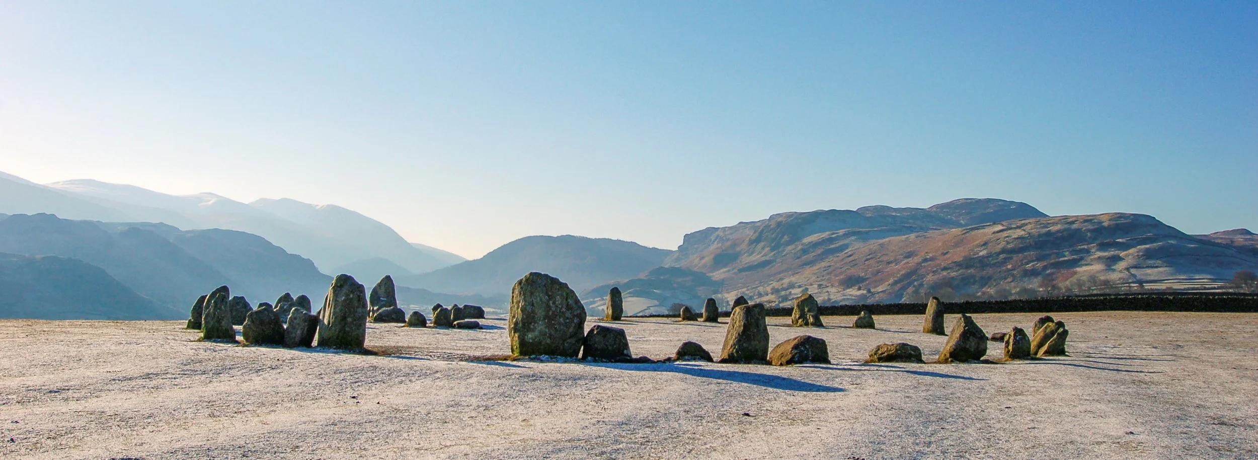 Castlerigg Stone Circle, one of the most atmospheric and dramatically located sites of all British stone circles