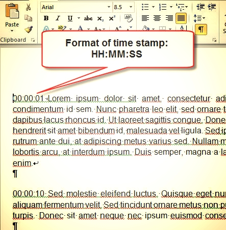 Importing timestamped transcripts into NVIVO