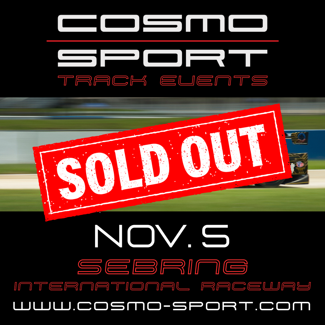 November 5 Cosmo-Sport Track Event: Sebring Intl. Raceway