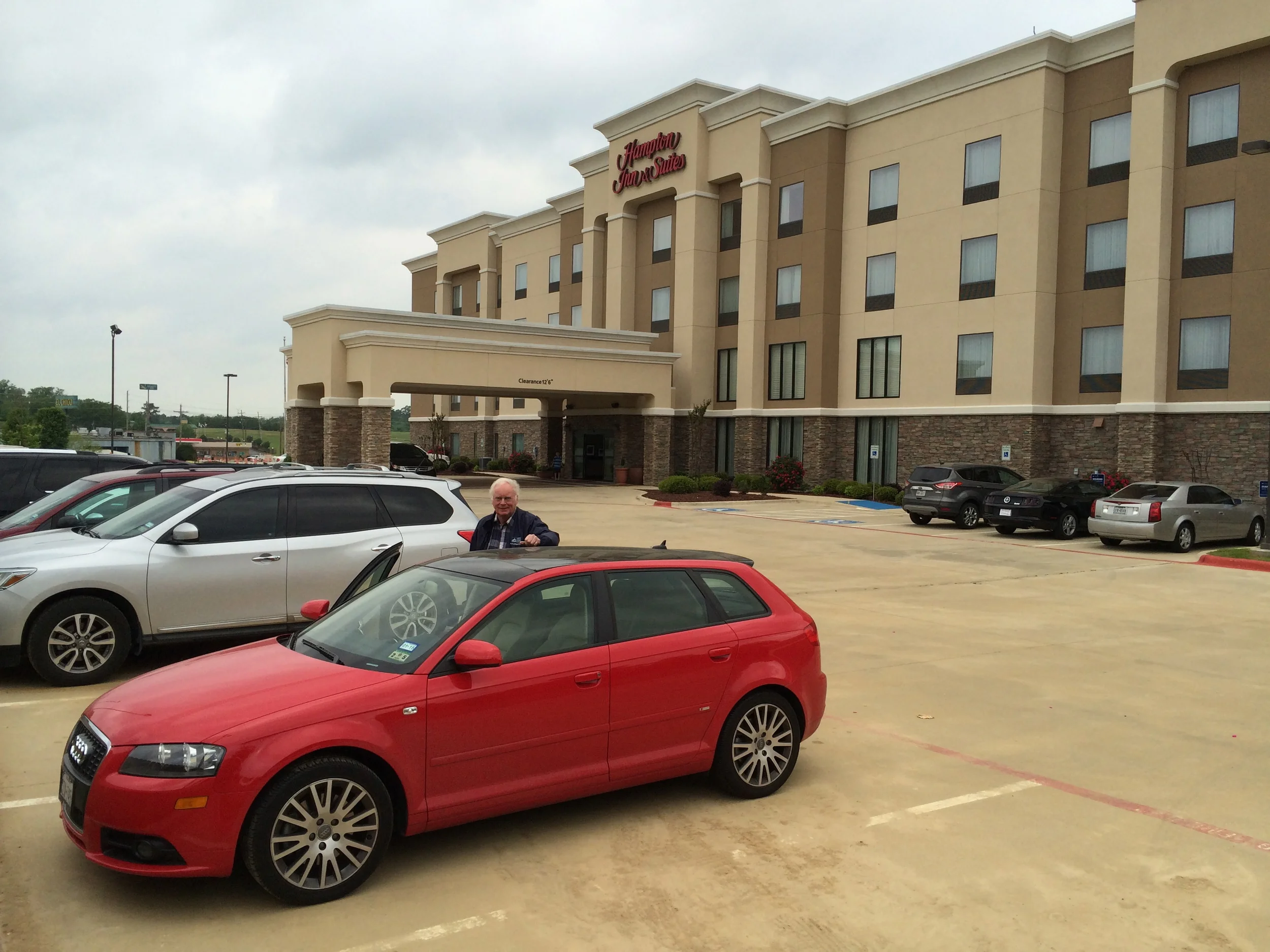 Navigator Ted Scull ready to guide us on Day Two, from Mount Pleasant, TX to Memphis, TN via Little Rock, AR.