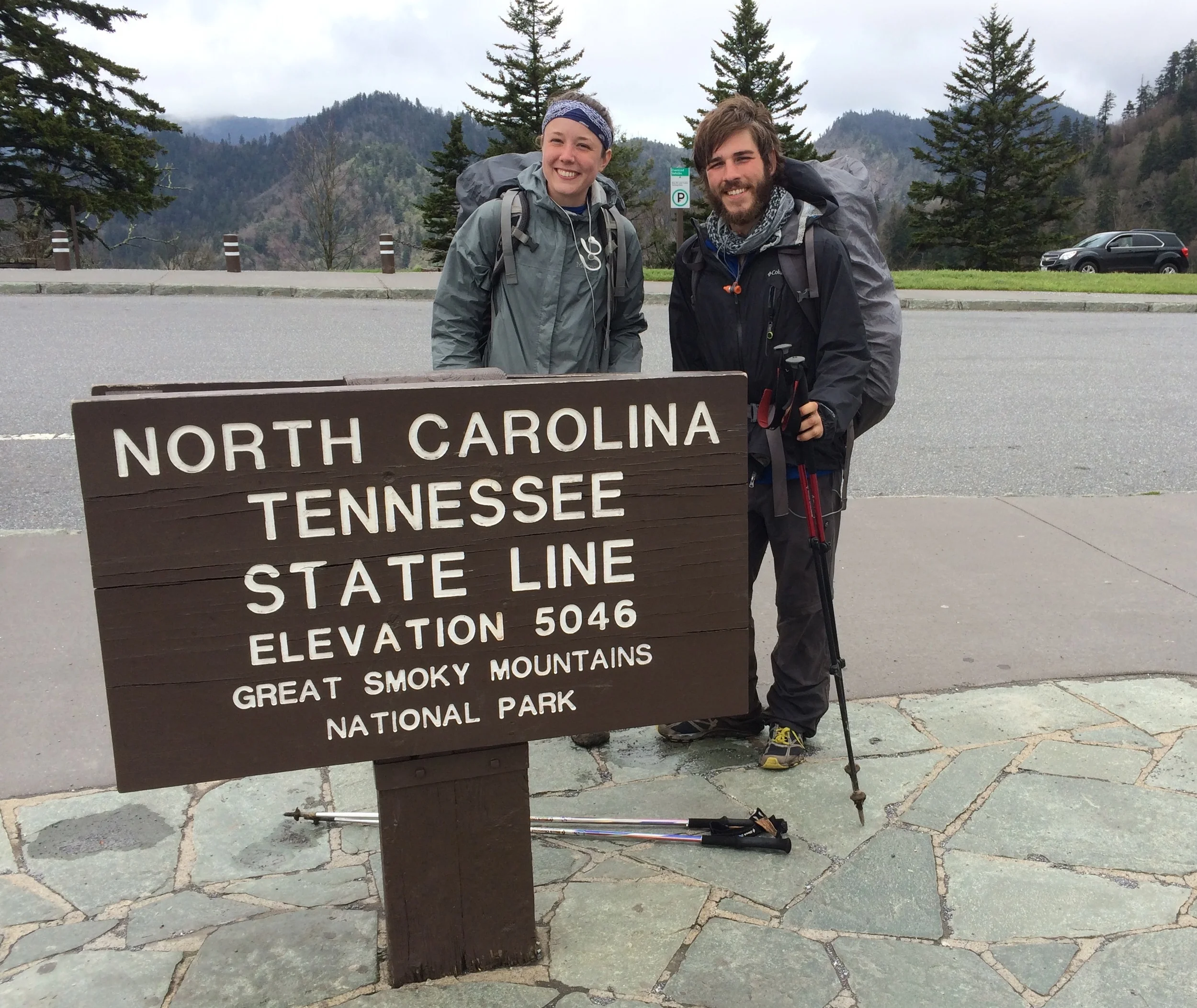 Still looking fresh, this pair has 1,972 miles still to go to Katahdin, Maine, the northern terminus of the Appalachian Trail.
