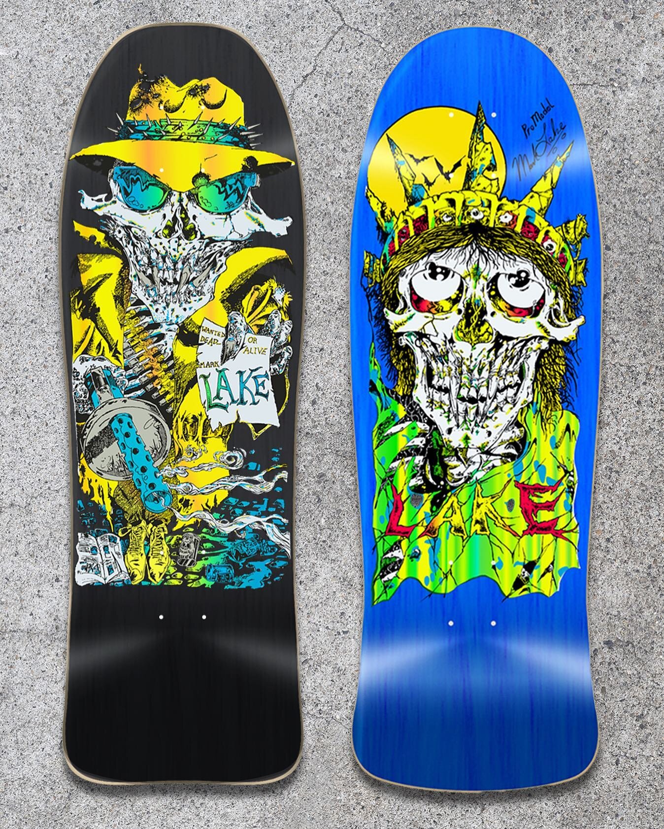 Straight out of the 80s! We are stoked to release a limited edition run of our classic Gangster 1 and Liberty reissues! These decks are back in their original shapes and colorways. This serial numbered reissue will be limited to 500 of each. Other co