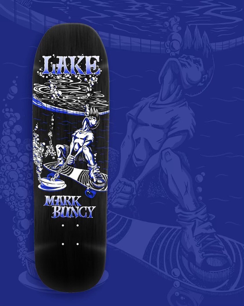 New Mark Buncy Veteran Bro model available NOW! This is a colab with one of Buncy&rsquo;s favorite bands @underdognyhc 

8.75&rdquo; X 32.5&rdquo;- 14.5&rdquo; wheelbase 

🇺🇸 MADE IN THE USA 🇺🇸 

LAKESKATEBOARDS.COM