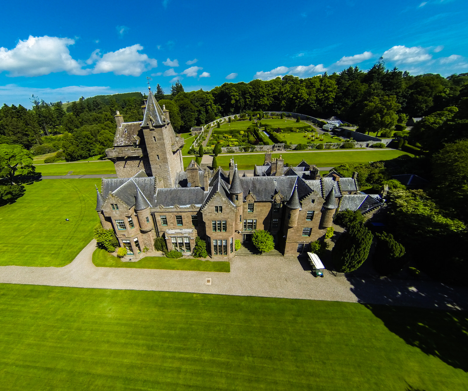 Guthrie Castle in Scotland - where Dan's QLA course runs.