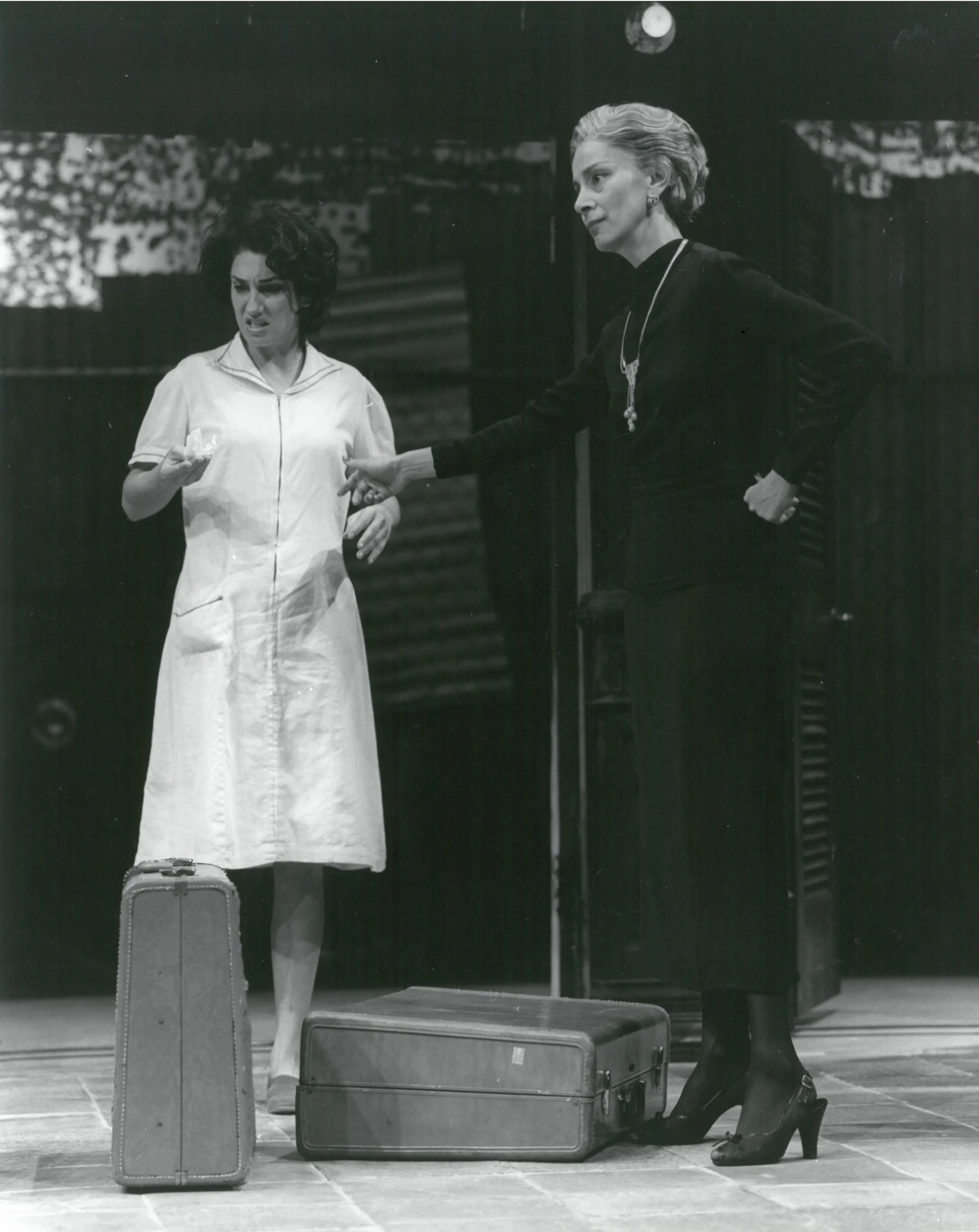 With Rosanna DeSoto from Floating Islands Part I— Fabiola by Eduardo Machado; Director, Oskar Eustis at The Mark Taper Forum, LA, CA.