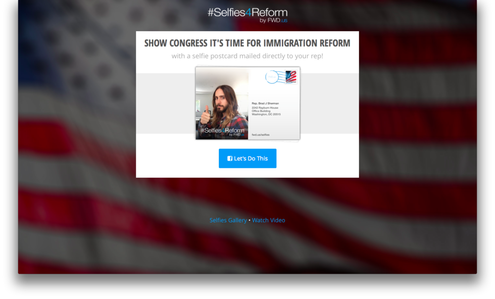 #Selfies4Reform