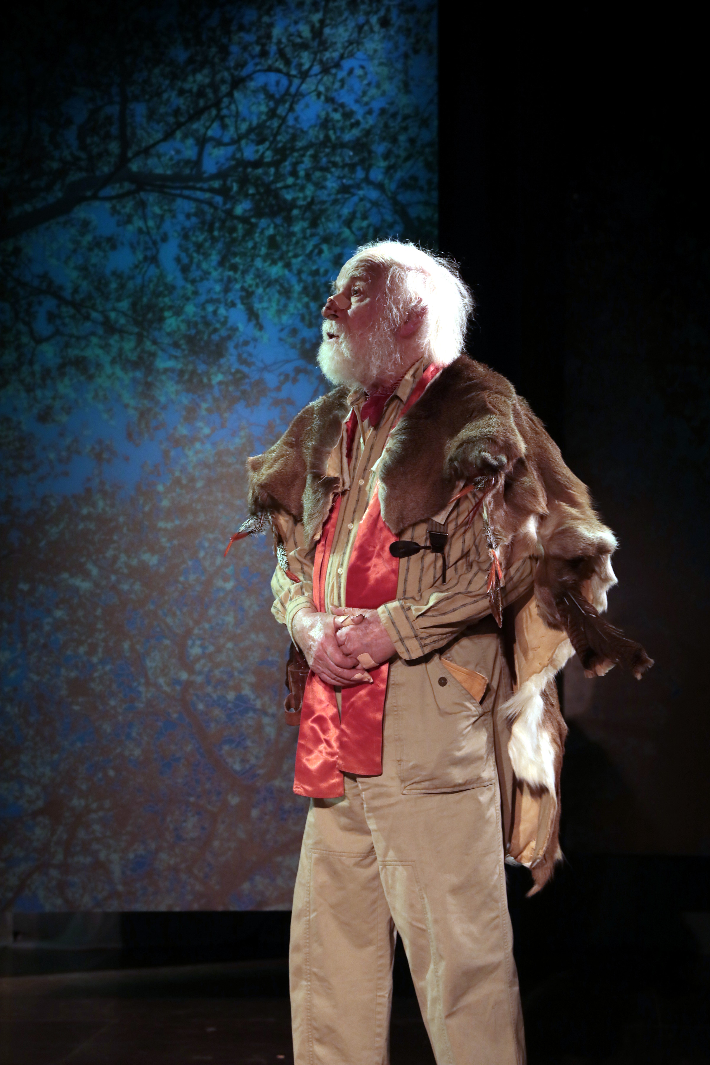 George Bartenieff in "Extreme Whether," written and directed by Karen Malpede, presented by La MaMa March 1-8, 2018. Photography © Beatriz Schiller 2018.
