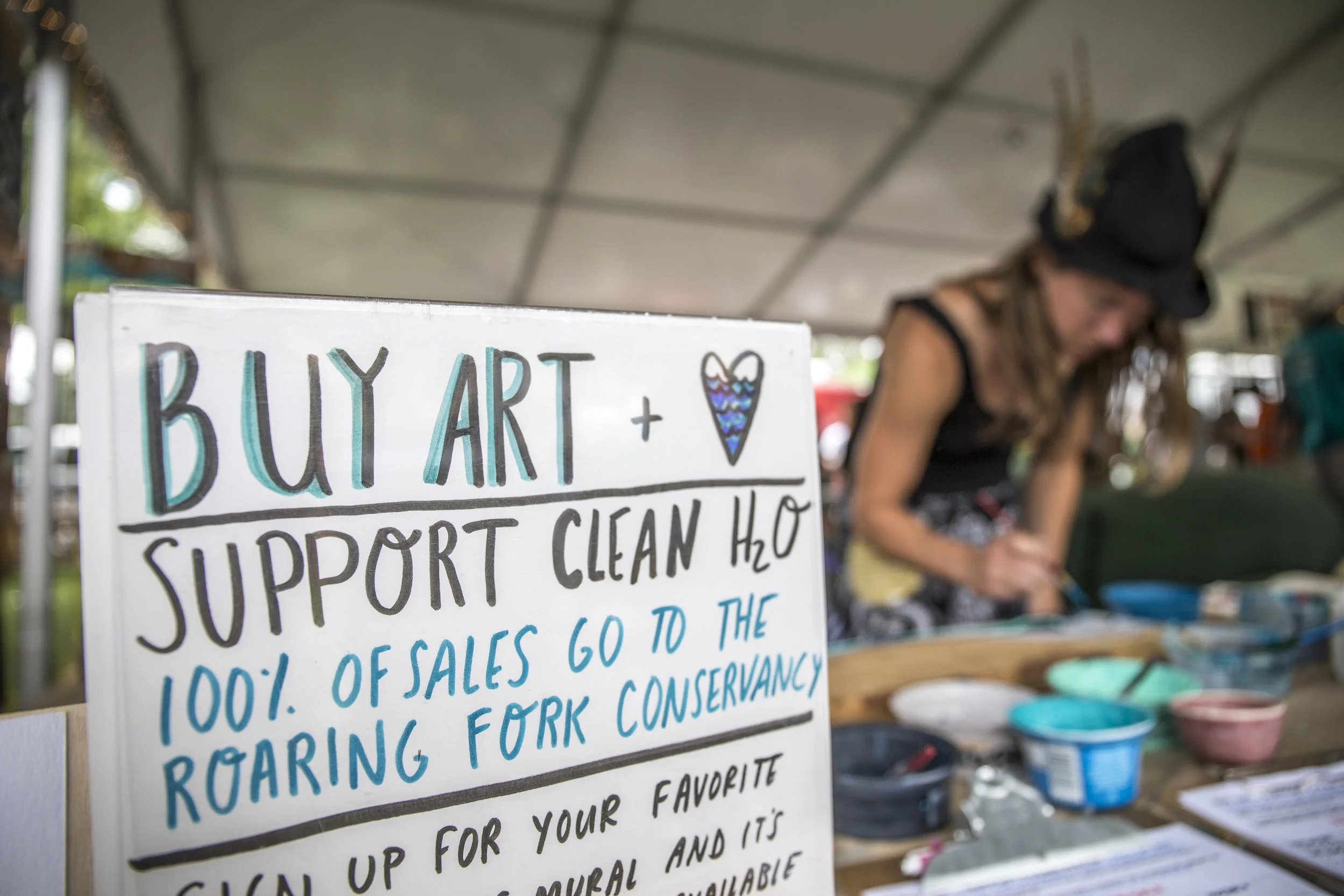 Live Art at Carbondale Mountain Fair and the Roaring Fork Conservancy