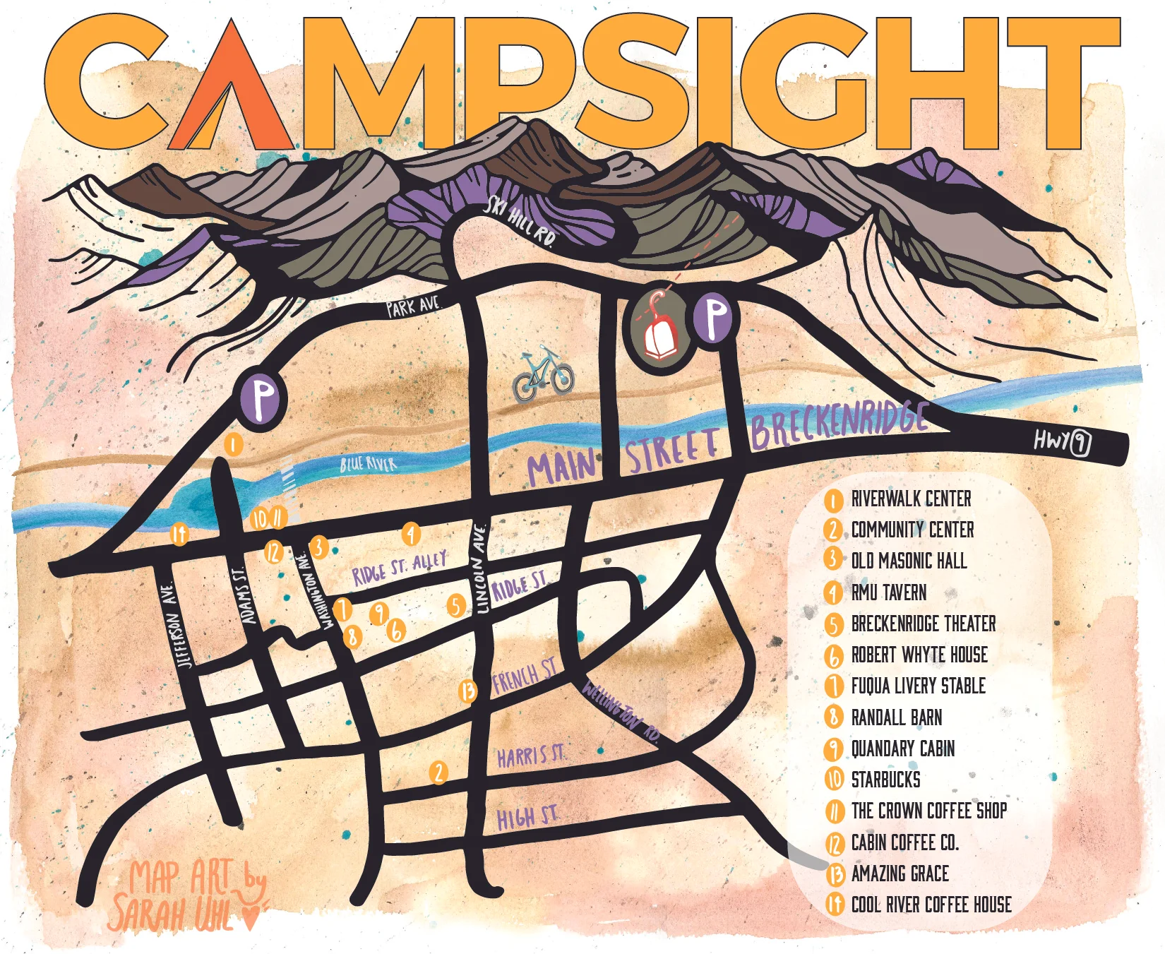 Event Venue map for CAMPSIGHT in Breckenridge, Colorado