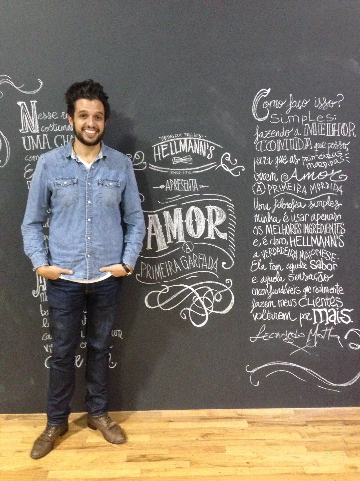 Jose Fragoso Hellmanns chalkboard