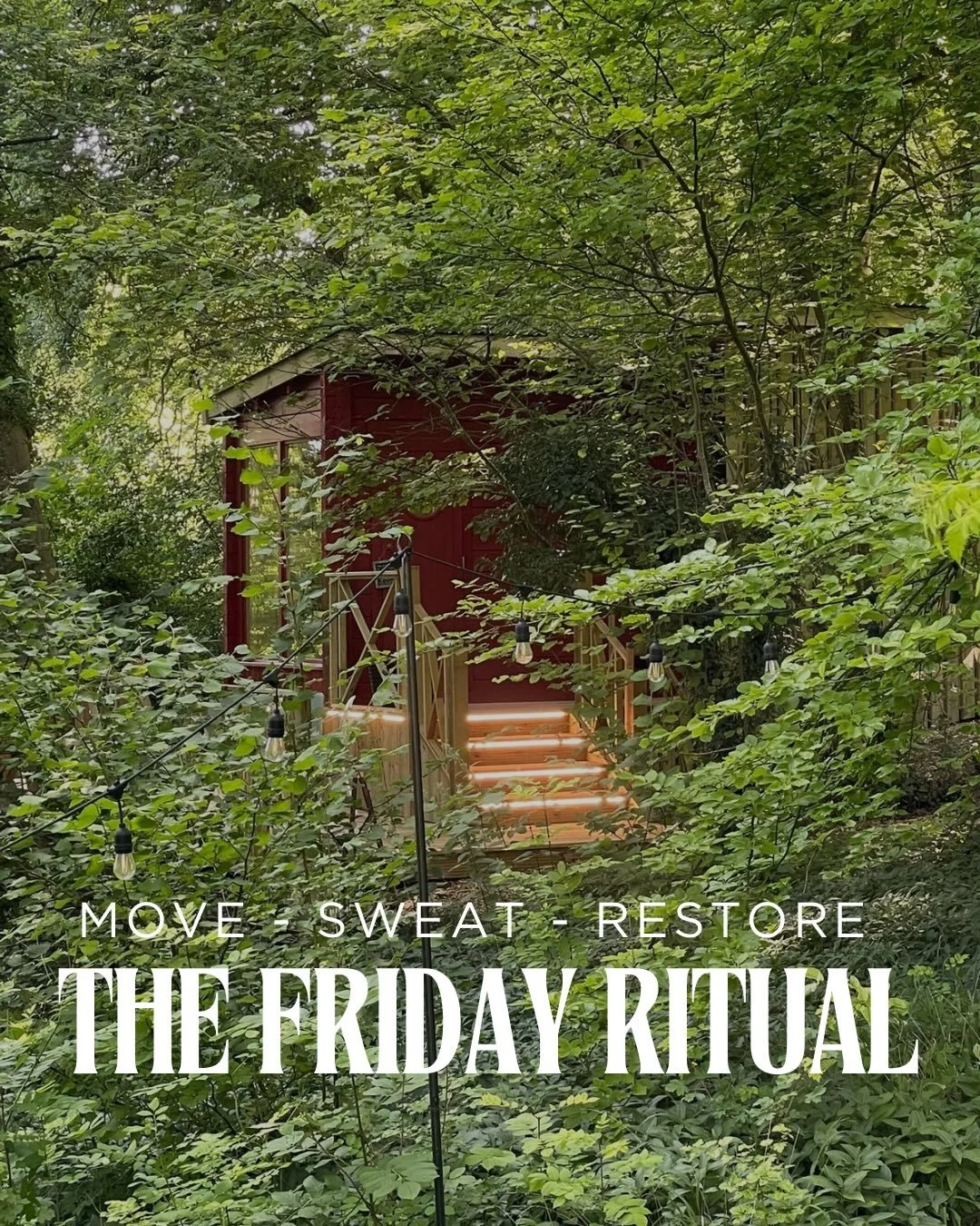 Last Friday Ritual of the year!

Friday 19th December
9.30&ndash;10.15 Strength Circuit
10.15&ndash;11 Sauna &amp; cold plunge

90 minutes of everything for just &pound;20

Move strong, then warm up, slow down and reset before Christmas.

A really sp
