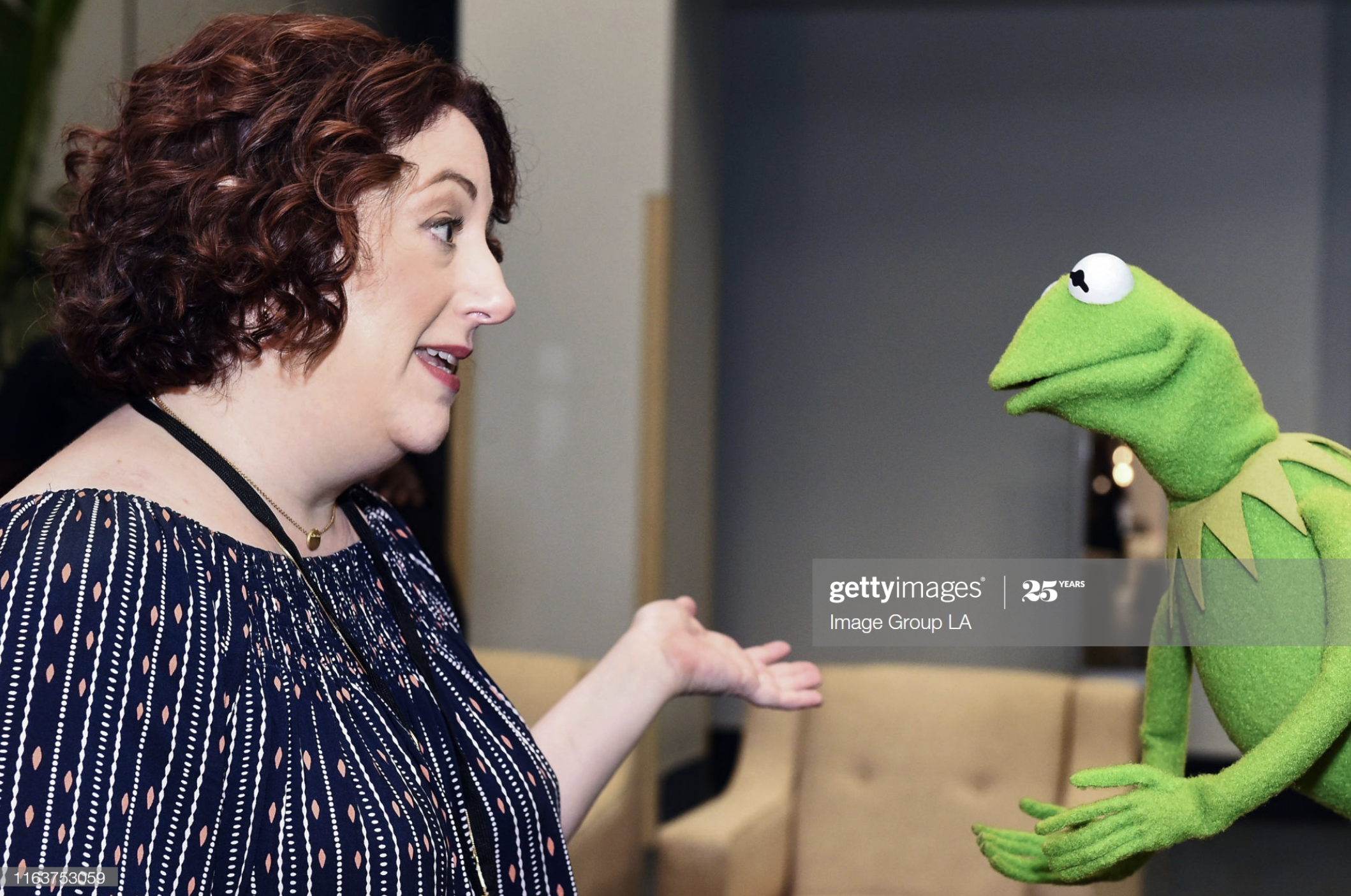 Chatting with Kermit the Frog at D23