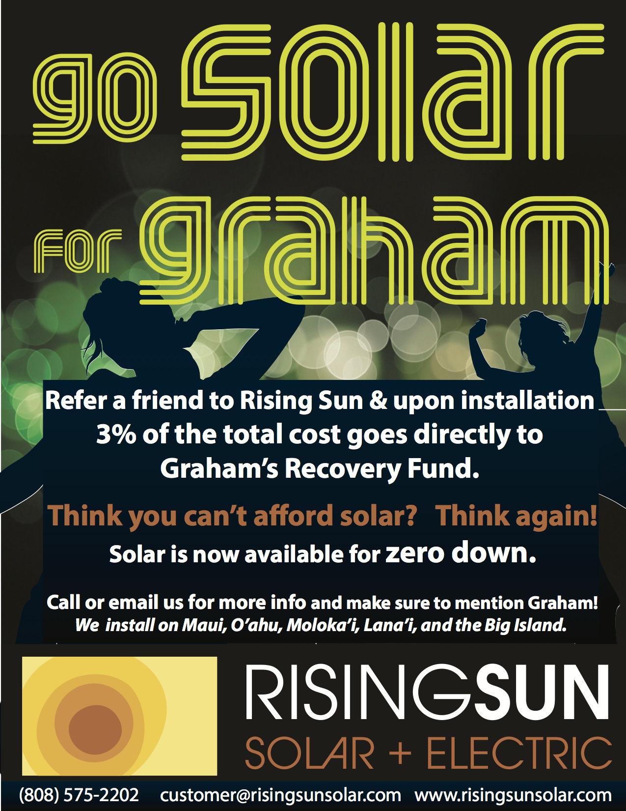 Client: Rising Sun Solar Product: Event Flyer