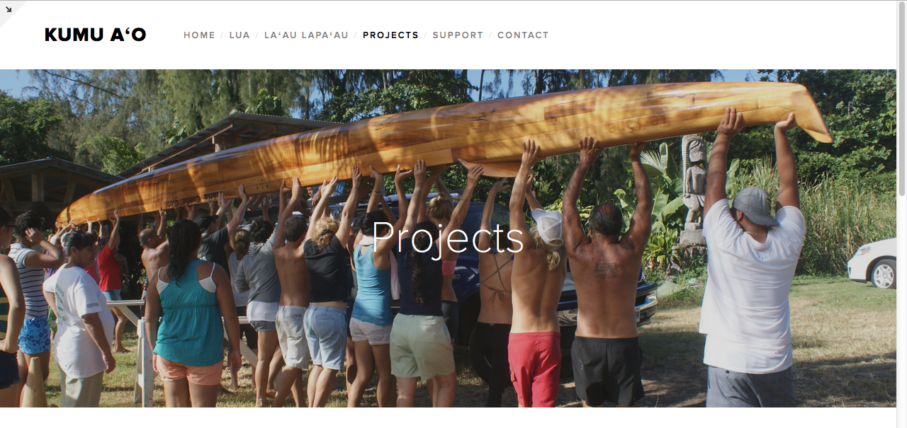 www.kumuao.org Client: Kumu A'o: Native Hawaiian Learning Center Product: Web Design Features: Photo Gallery, Video Embed, Online Donations