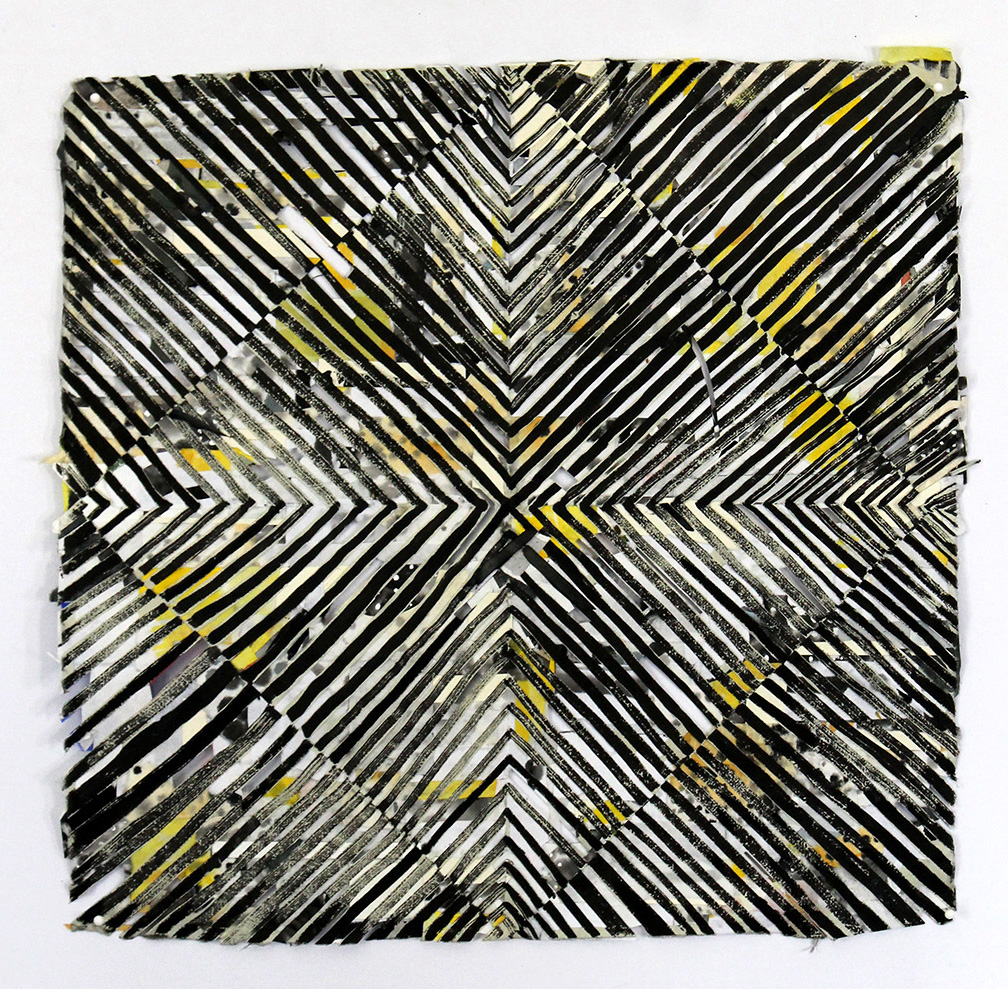 Arriving and Not Arriving , 2014, 16.5 x 16.5 in.