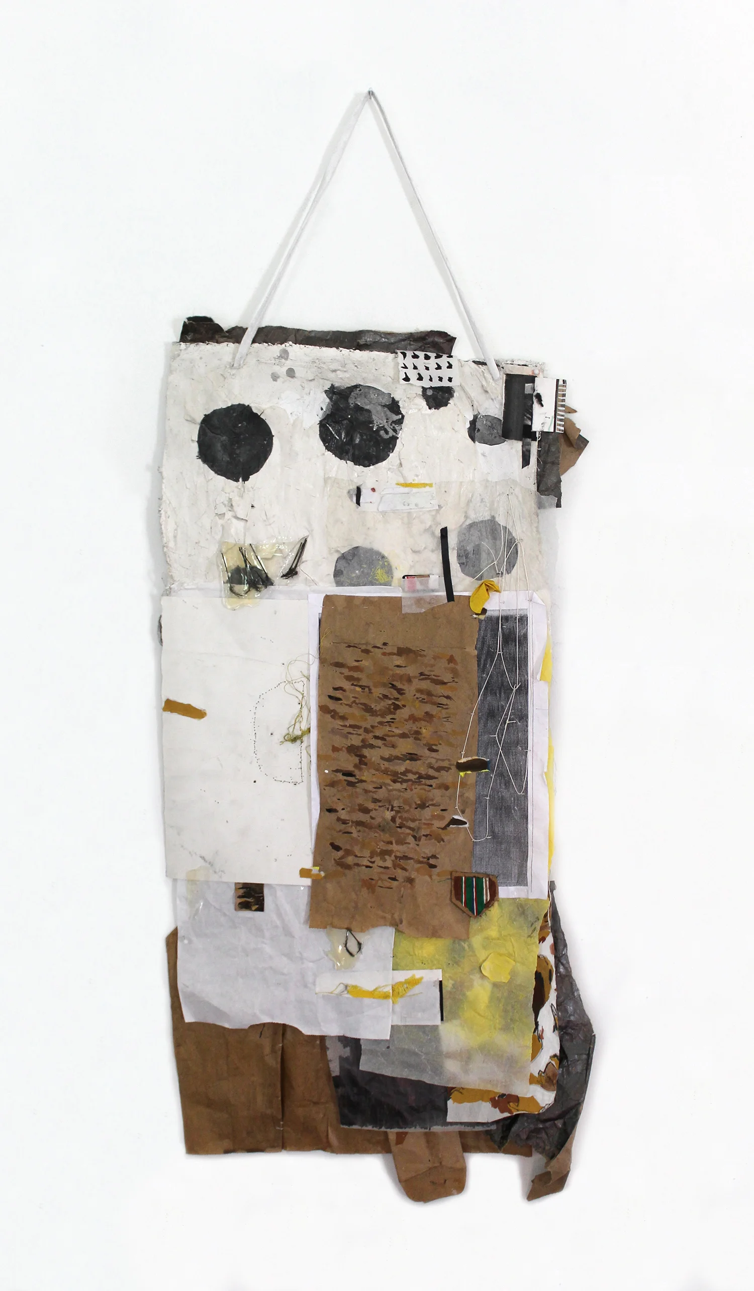 Watch your Watch, Nellie , 2014, foam, paper, plastic, acrylic, 39 x 20 x 3 in.