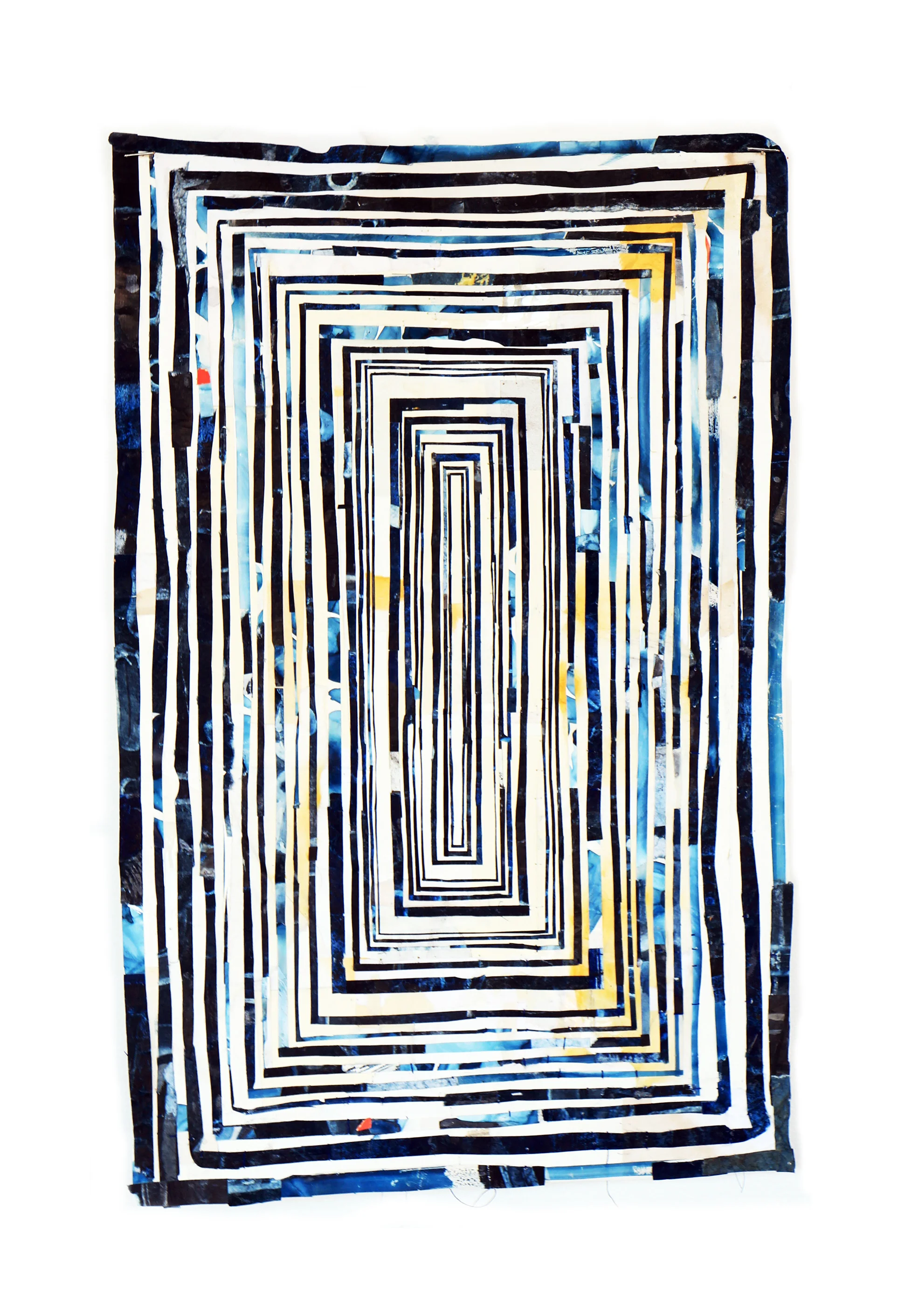 Louise in Indigo , 2013, 12 x 18.75 in.