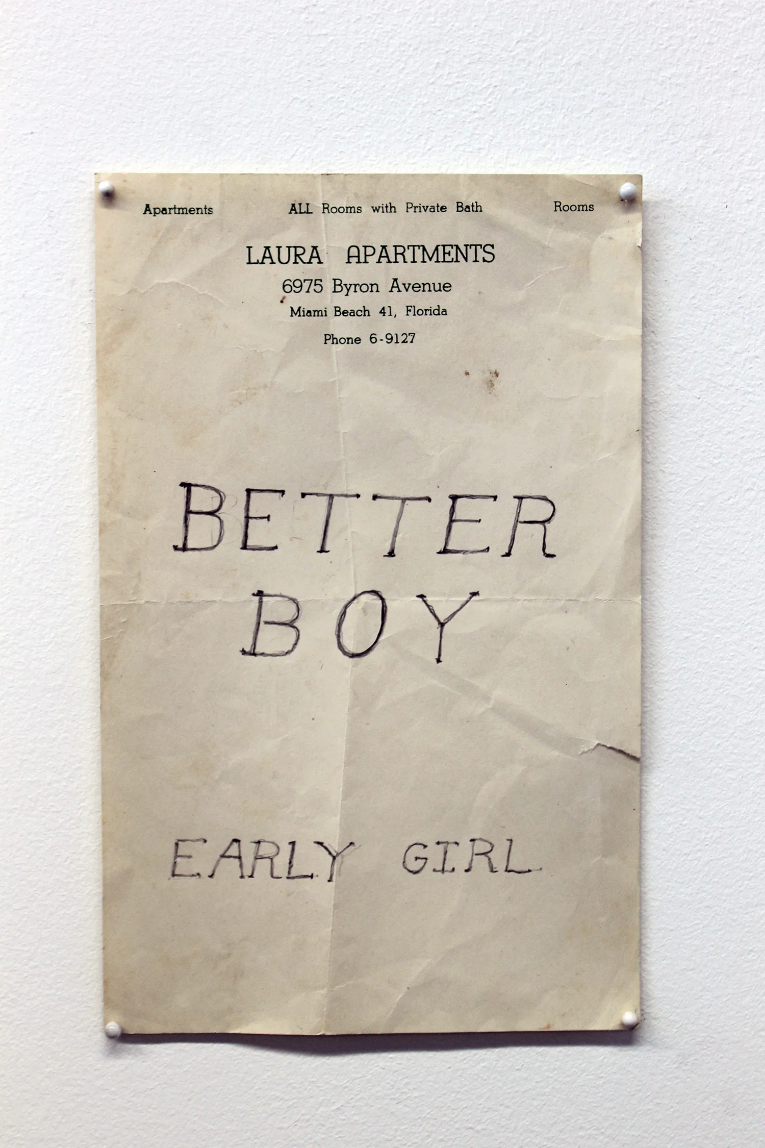 Better Boy, Early Girl