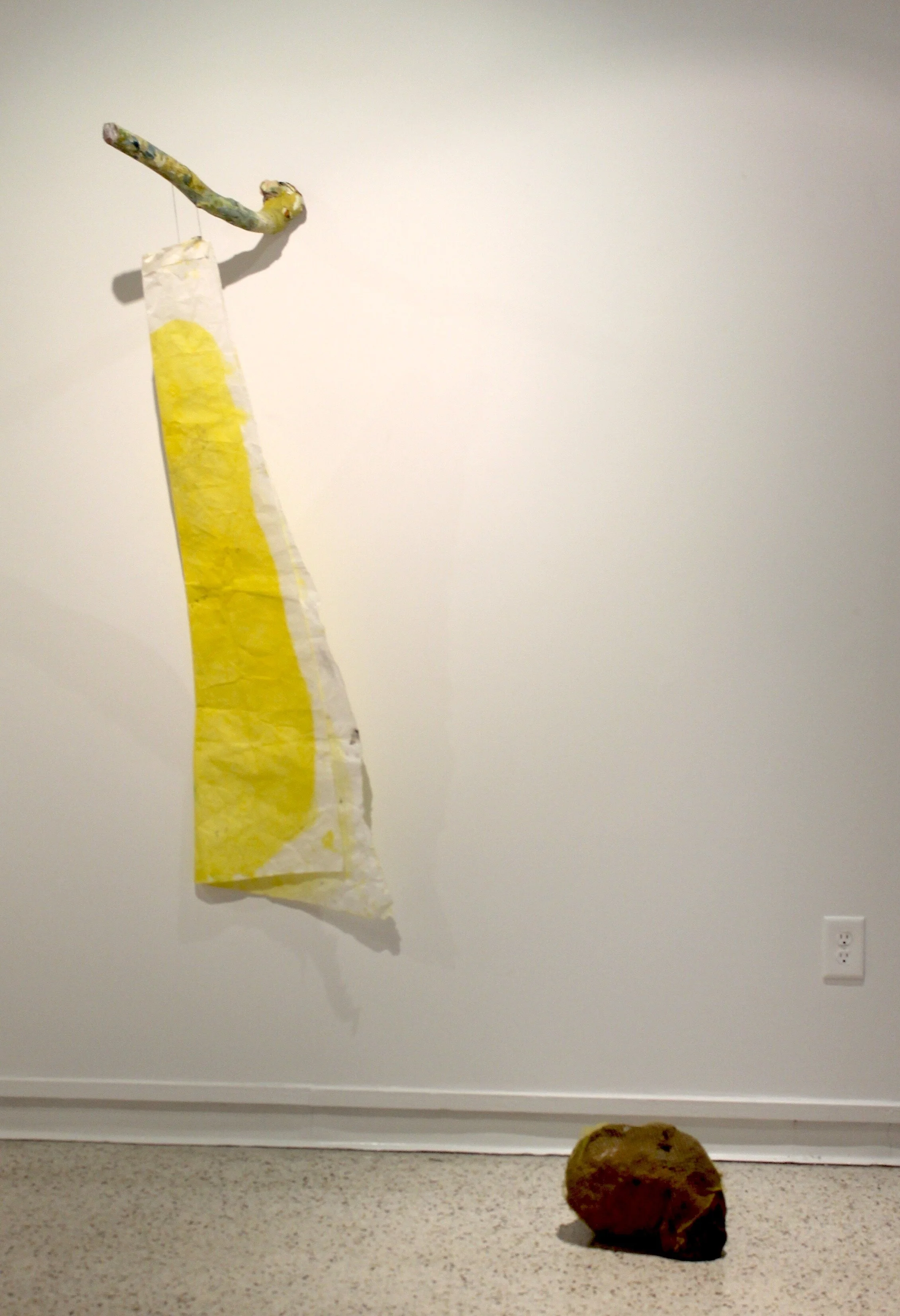 Ready for Foucagne 2018 wood, gouache, paper, cotton