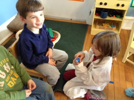 Dr. Becca cares for a patient